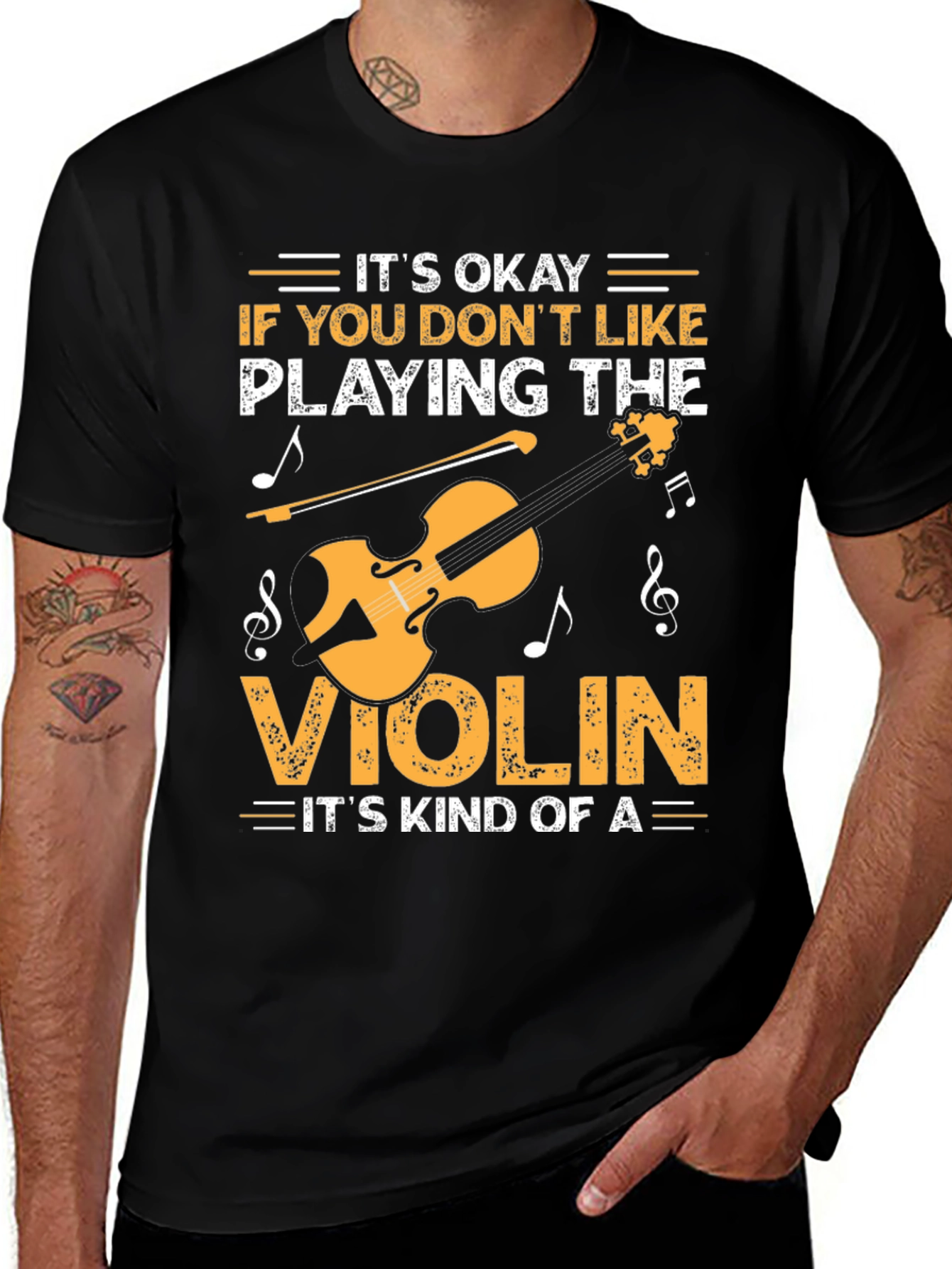 Variant 2 of Funny Violin Player T-Shirt