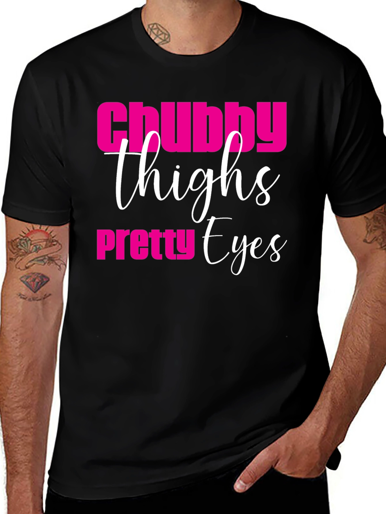 Variant 27 of Chubby Thighs Pretty Eyes Graphic Tee