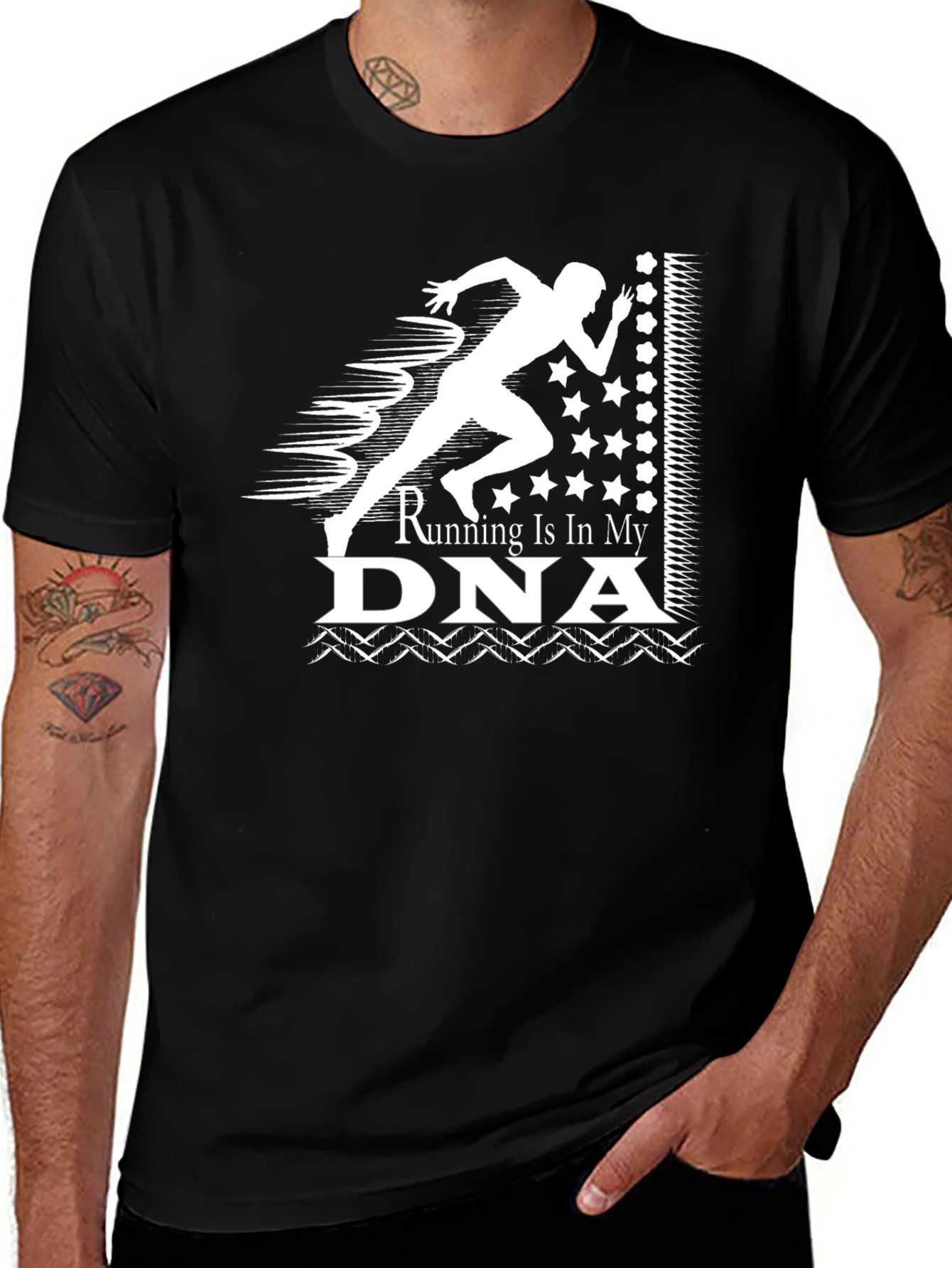 Running Is In My DNA T-Shirt - Athlete Graphic Tee