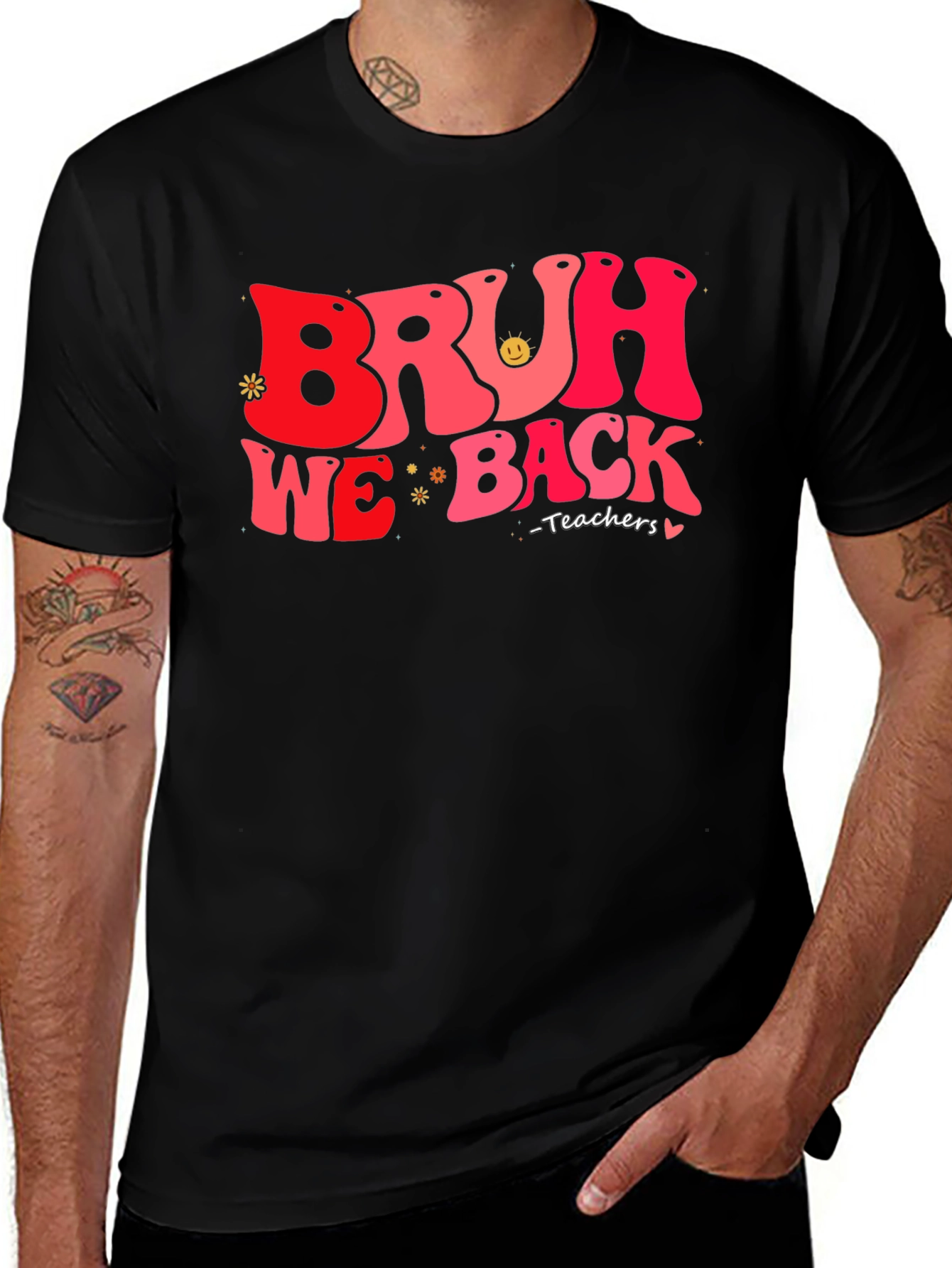 Variant 23 of Bruh We Back Teachers T-Shirt