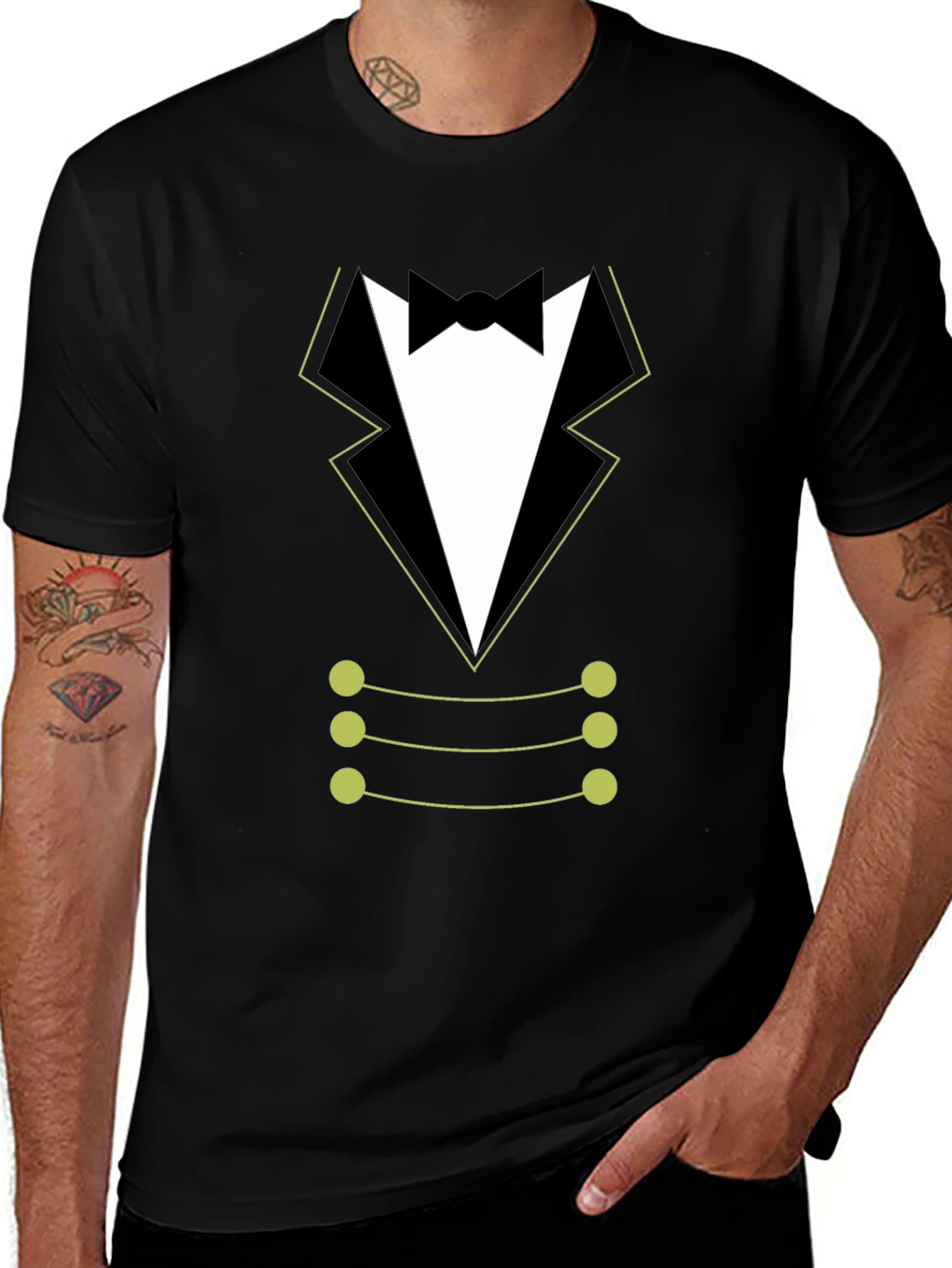 Variant 22 of Tuxedo Graphic T-Shirt - Fun Formal Wear Tee