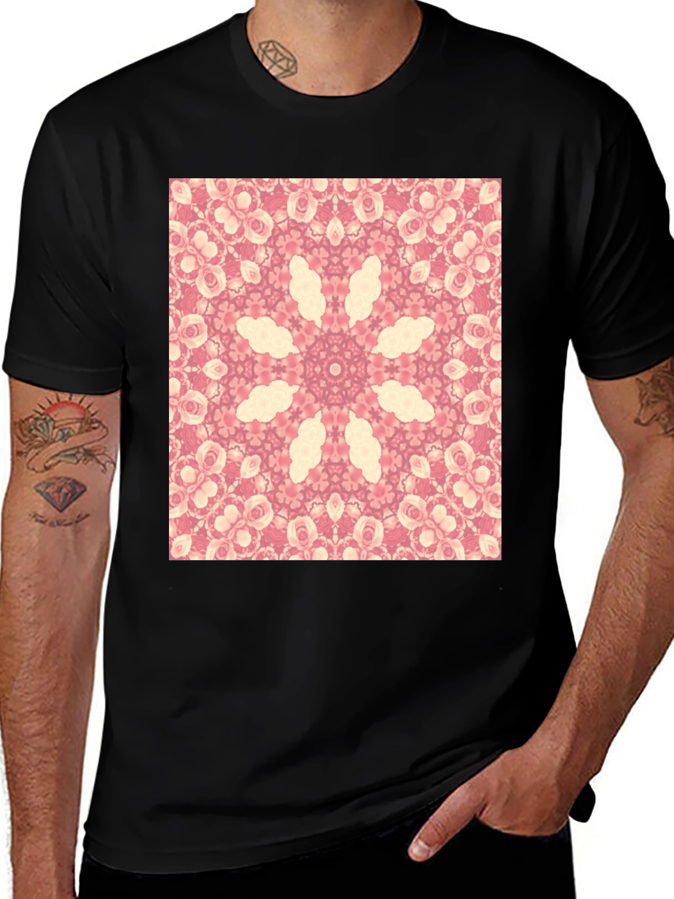 Variant 20 of Floral Mandala Graphic Tee