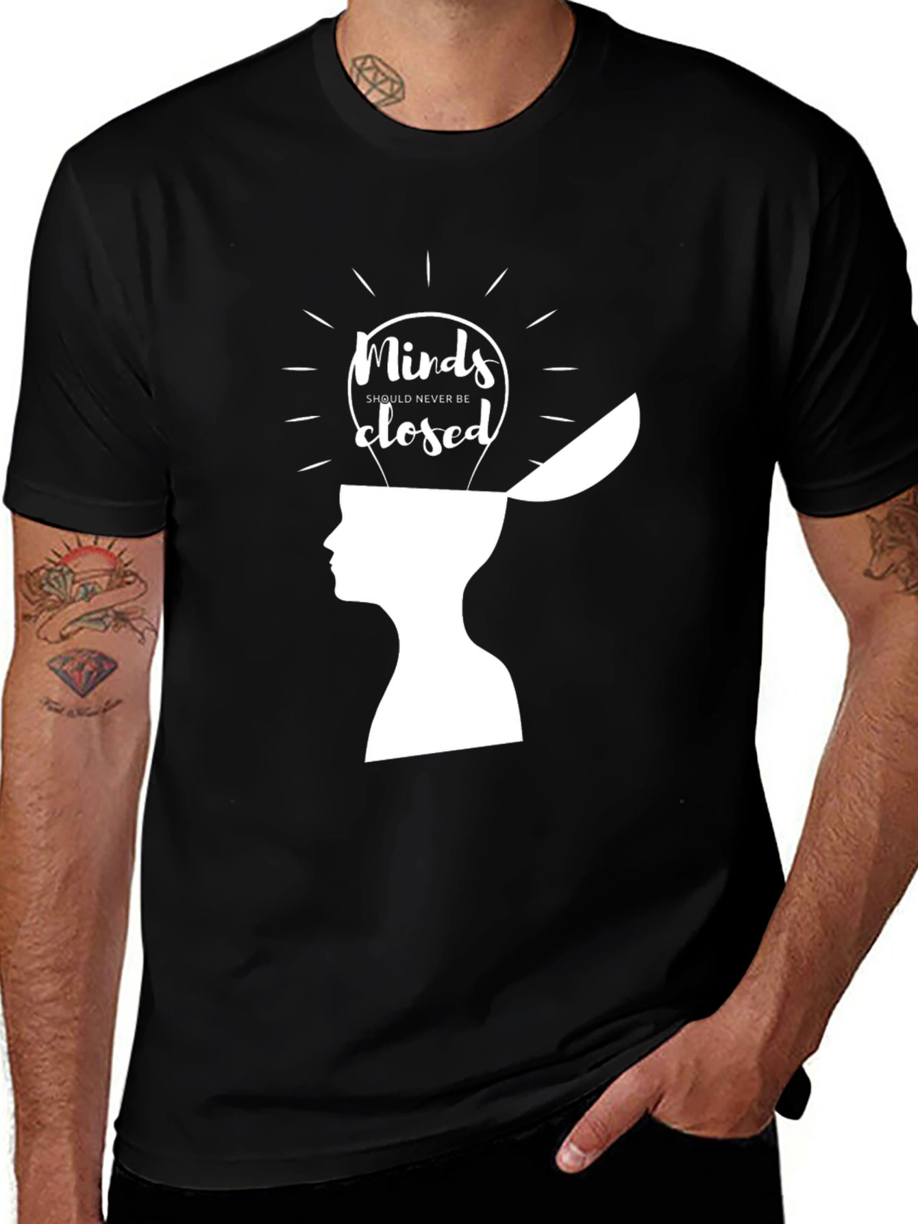 Variant 23 of Open Minds Graphic Tee - Never Be Closed