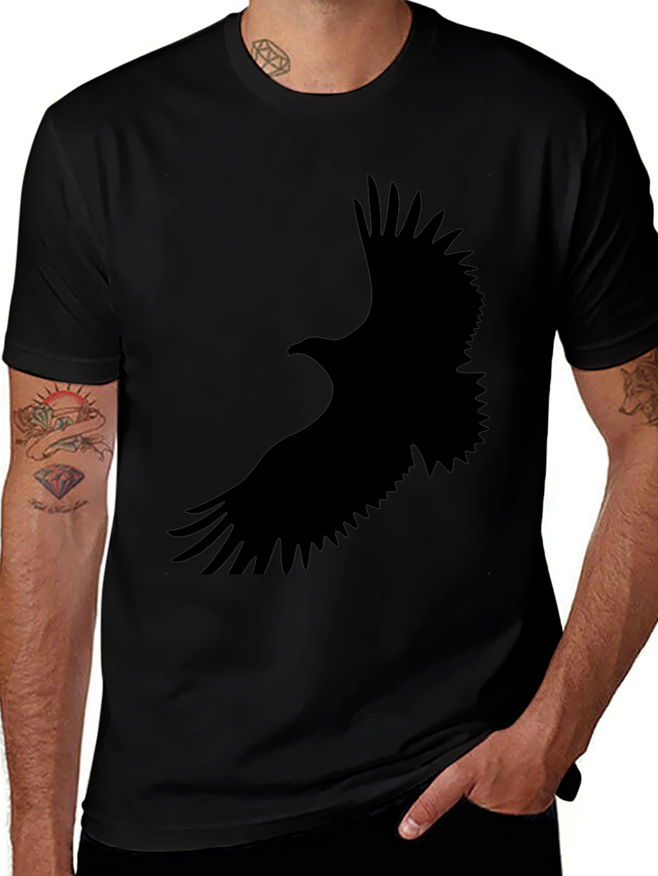 Variant 22 of Black Eagle Graphic Tee - Men's Short Sleeve Shirt