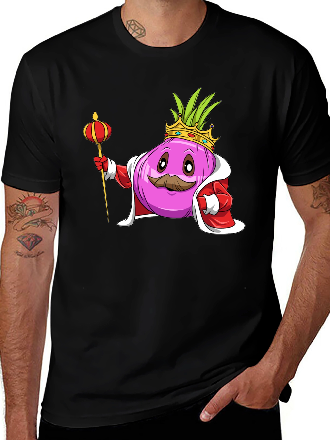 Variant 12 of King Onion Graphic Tee - Novelty T-Shirt