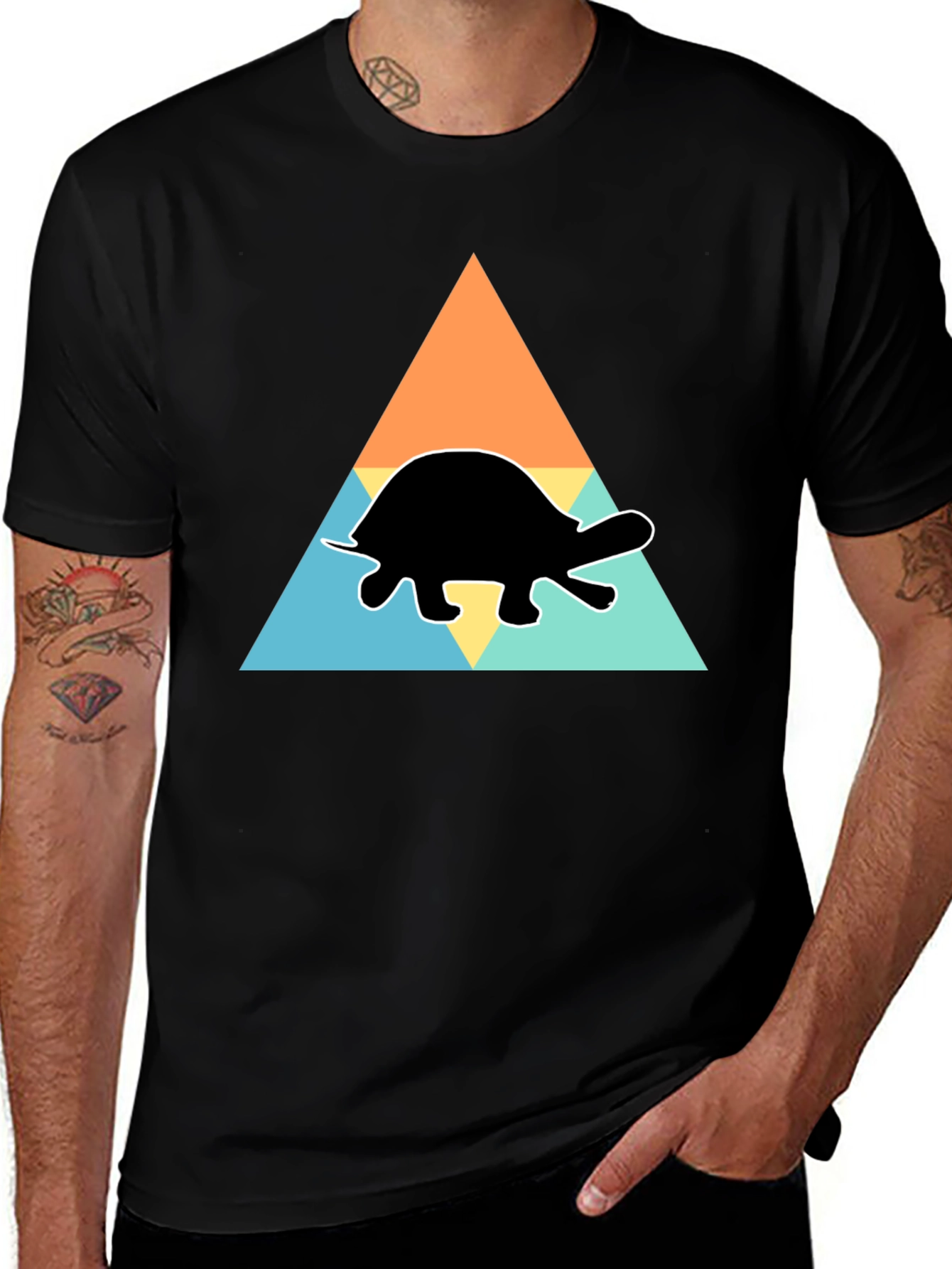 Variant 27 of Turtle Graphic Tee: Retro Style Shirt