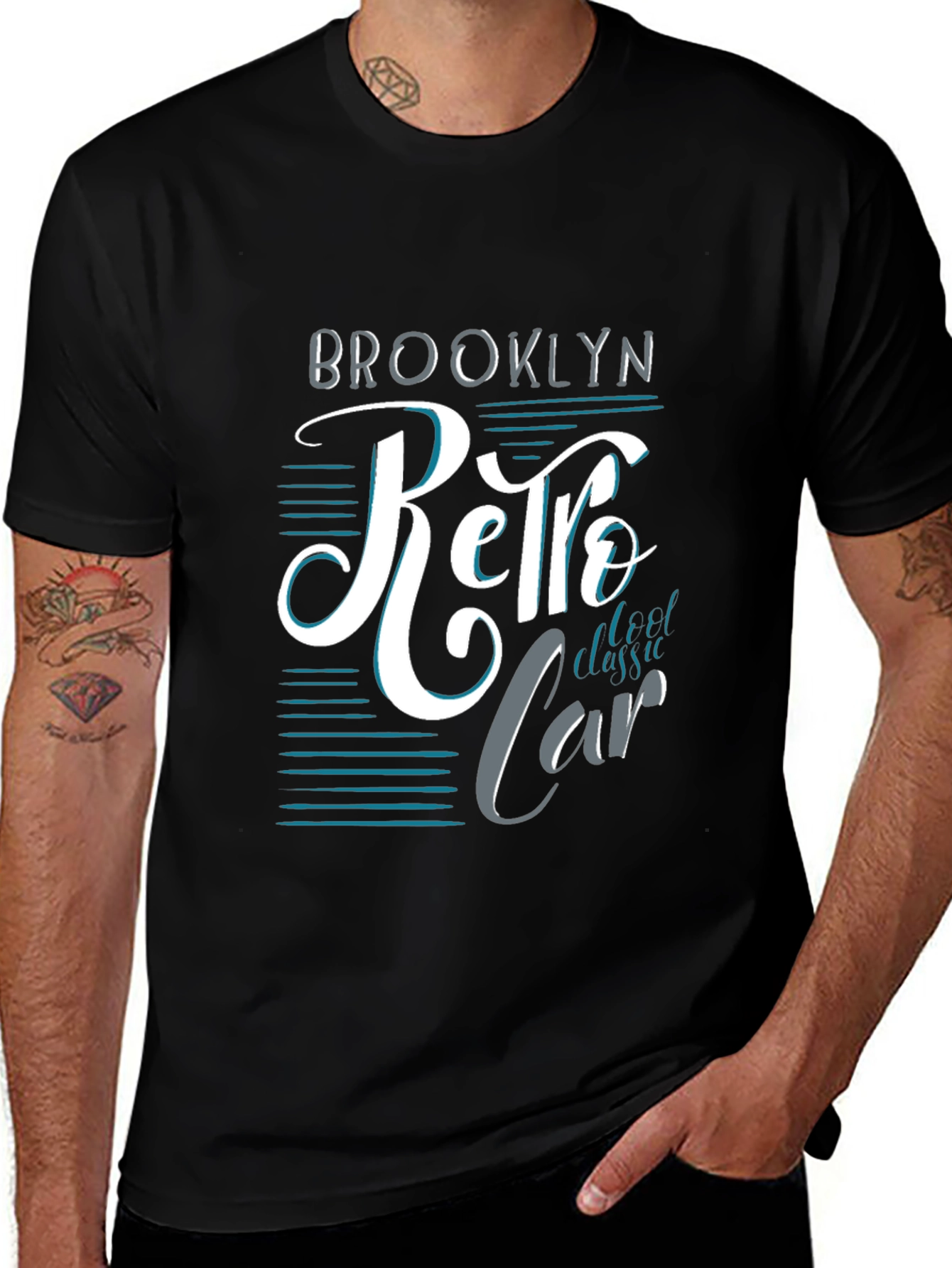 Variant 14 of Brooklyn Retro Car T-Shirt - Classic Automotive Style