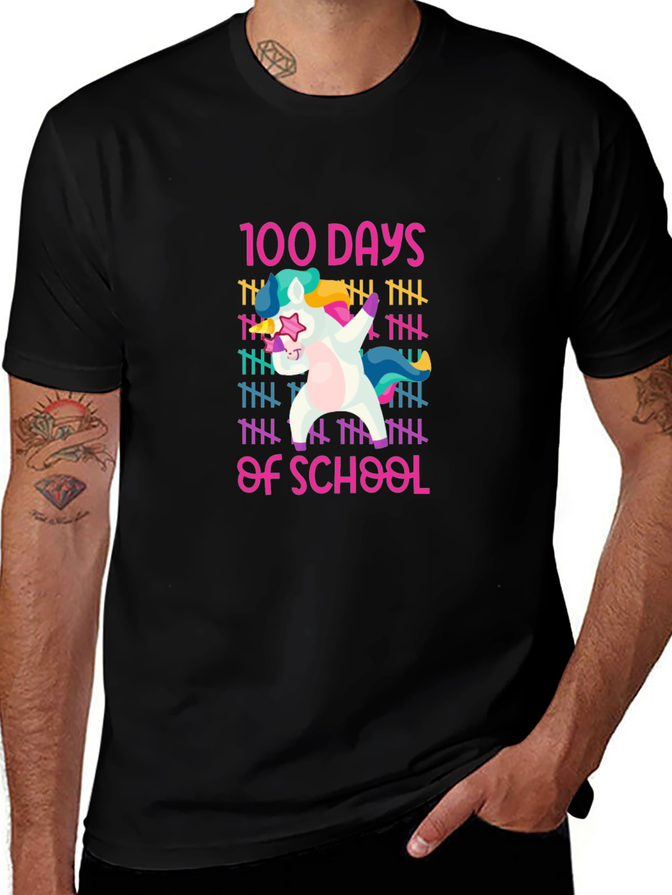 Variant 21 of 100 Days of School Unicorn Dabbing T-Shirt
