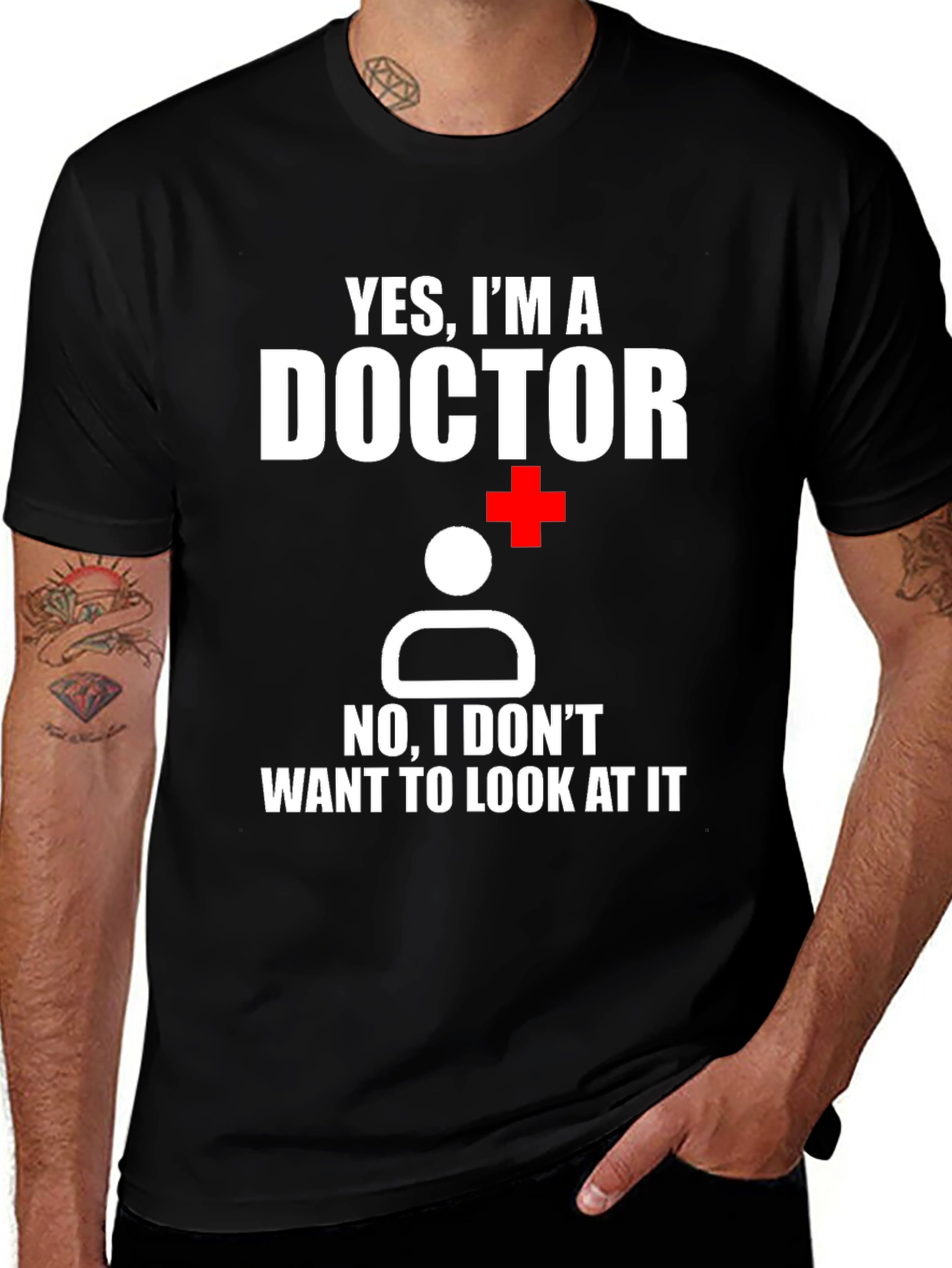 Variant 28 of Funny Doctor T-Shirt: Yes, I'm A Doctor