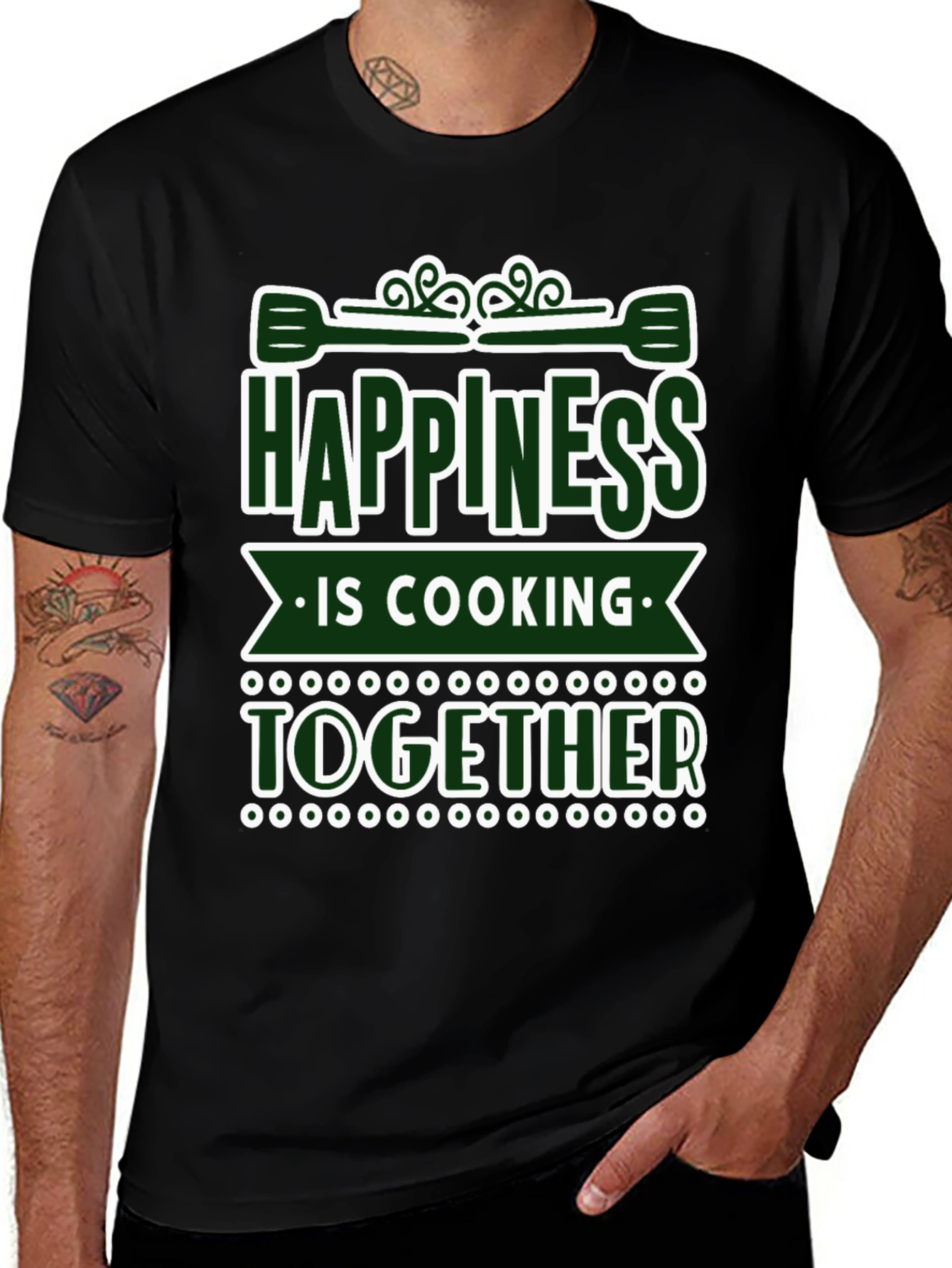 Variant 6 of Happiness is Cooking Together T-Shirt
