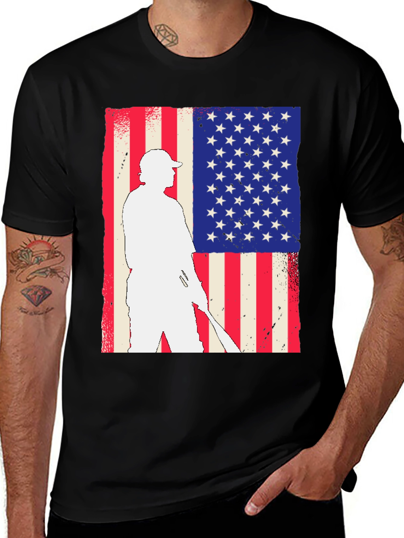 American Golfer Flag Graphic Tee