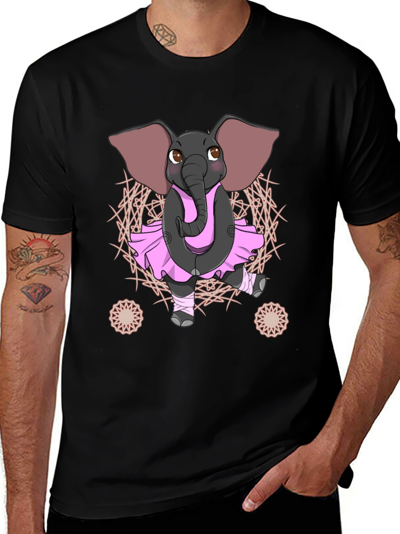 Variant 8 of Elephant Ballerina T-Shirt - Men's Graphic Tee