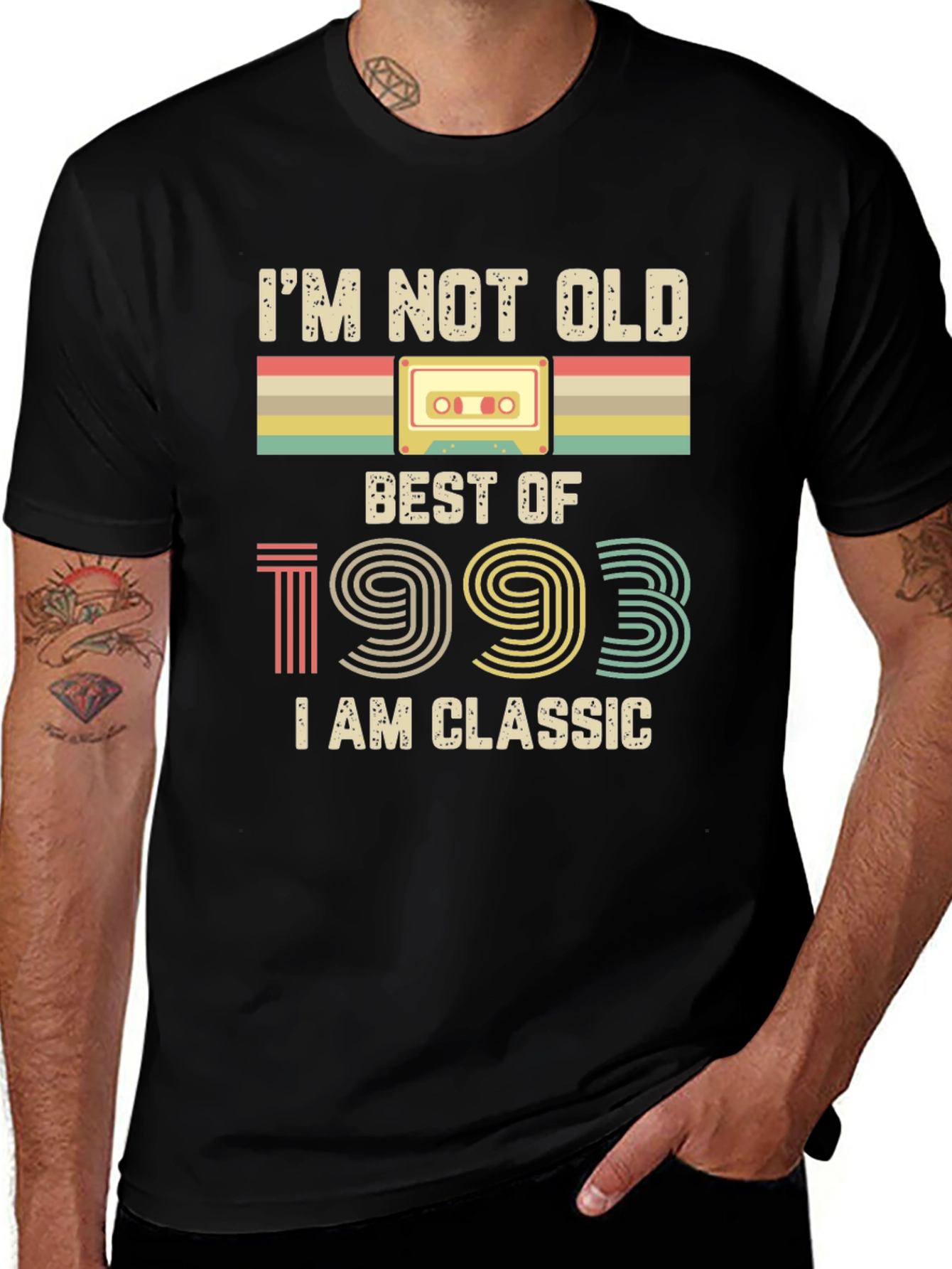 Black I'm Not Old Best of 1993 Classic T-Shirt main image