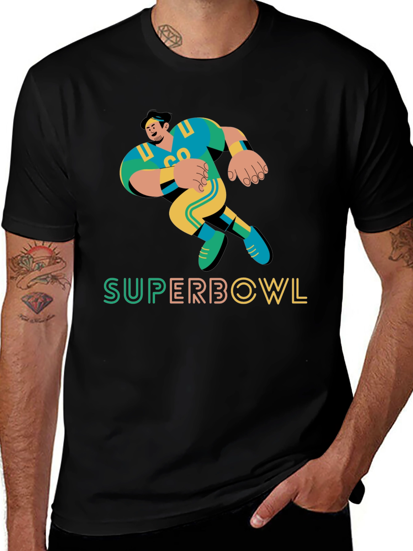Variant 27 of Super Bowl Football Graphic Tee