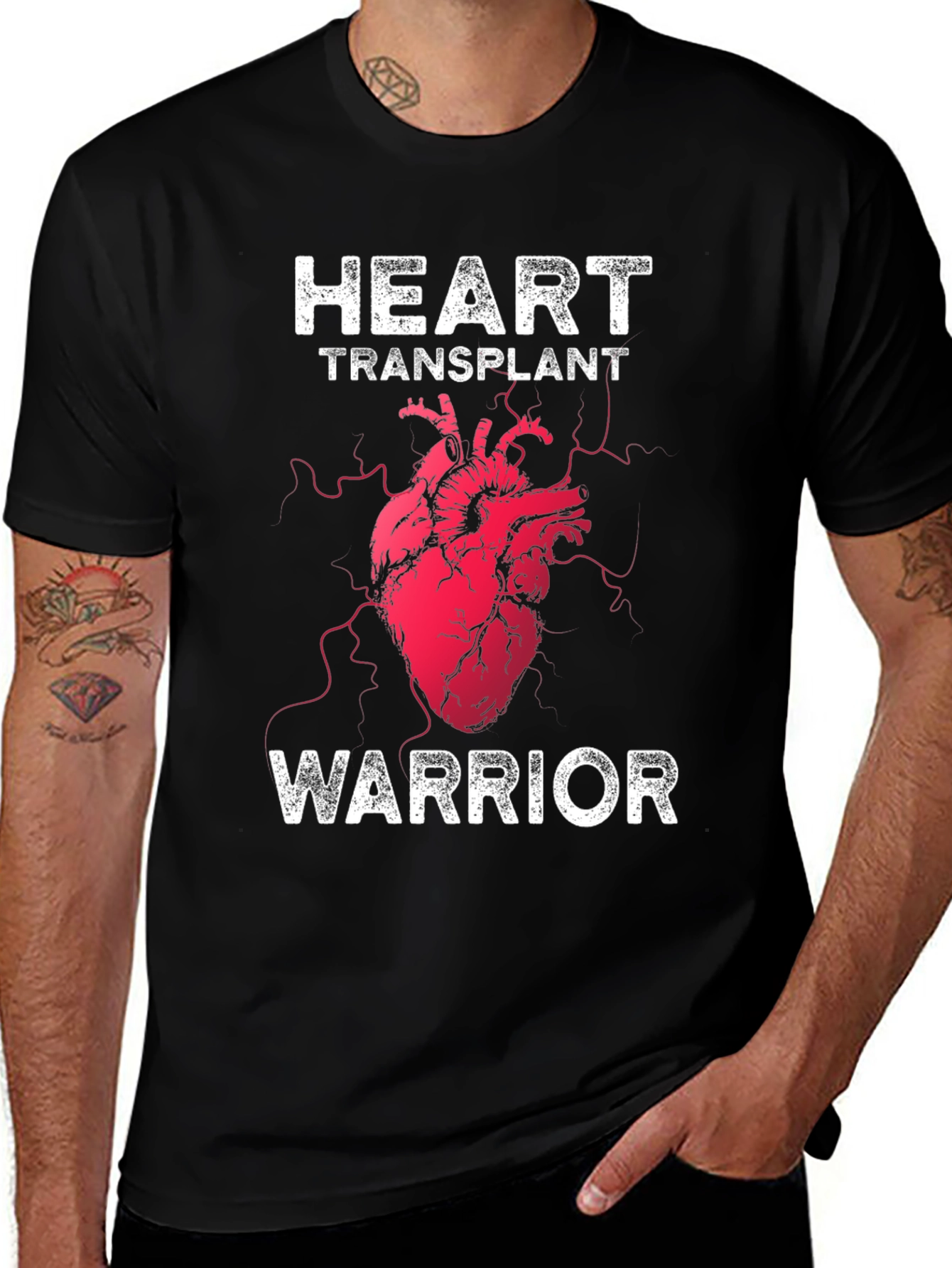 Variant 30 of Heart Transplant Warrior T-Shirt