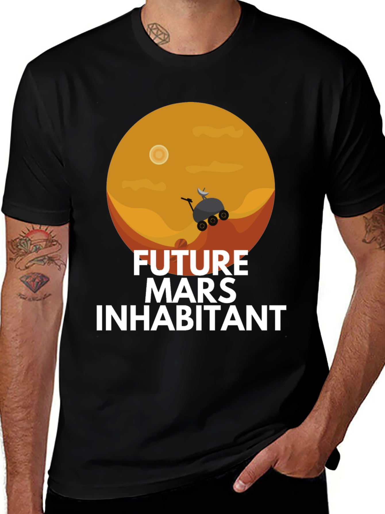 Variant 24 of Future Mars Inhabitant T-Shirt - Space Exploration Tee