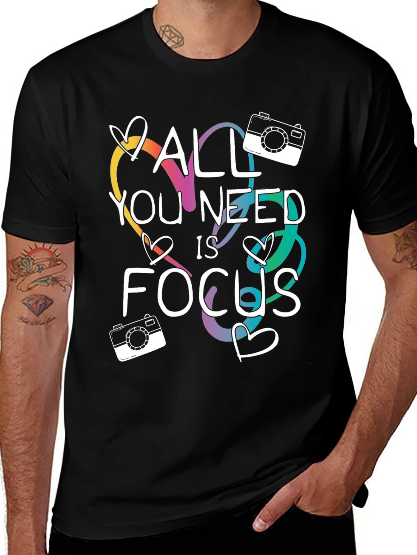 Variant 23 of All You Need is Focus T-Shirt