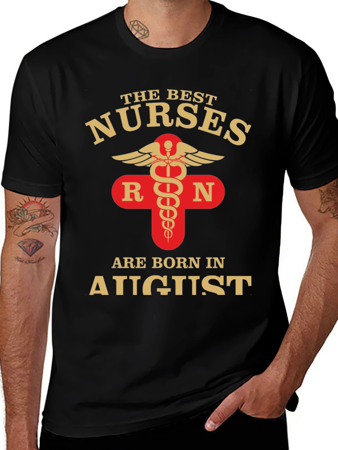 Variant 13 of Best Nurses Born In August T-Shirt
