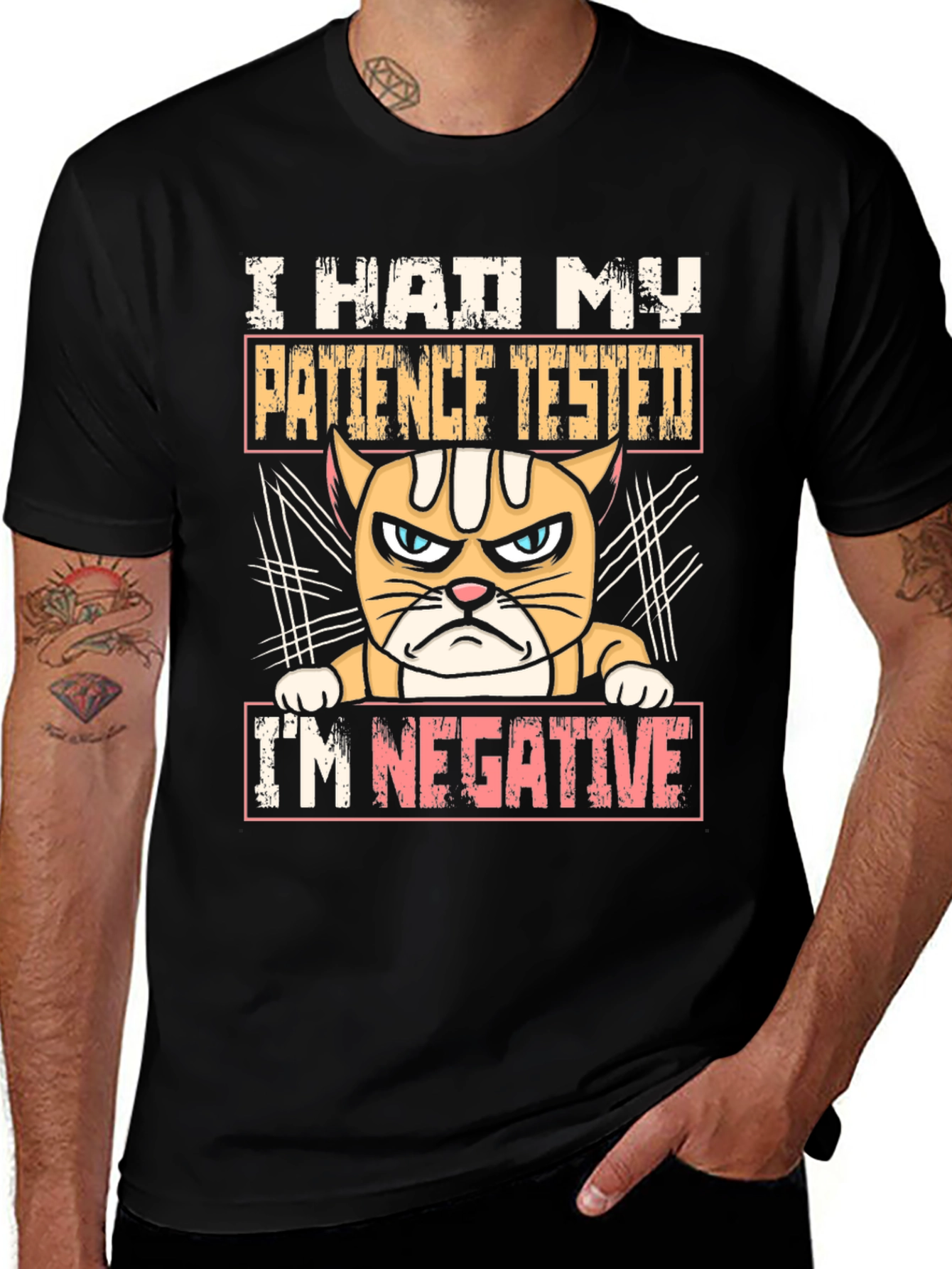Variant 18 of I Had My Patience Tested Funny Cat T-Shirt