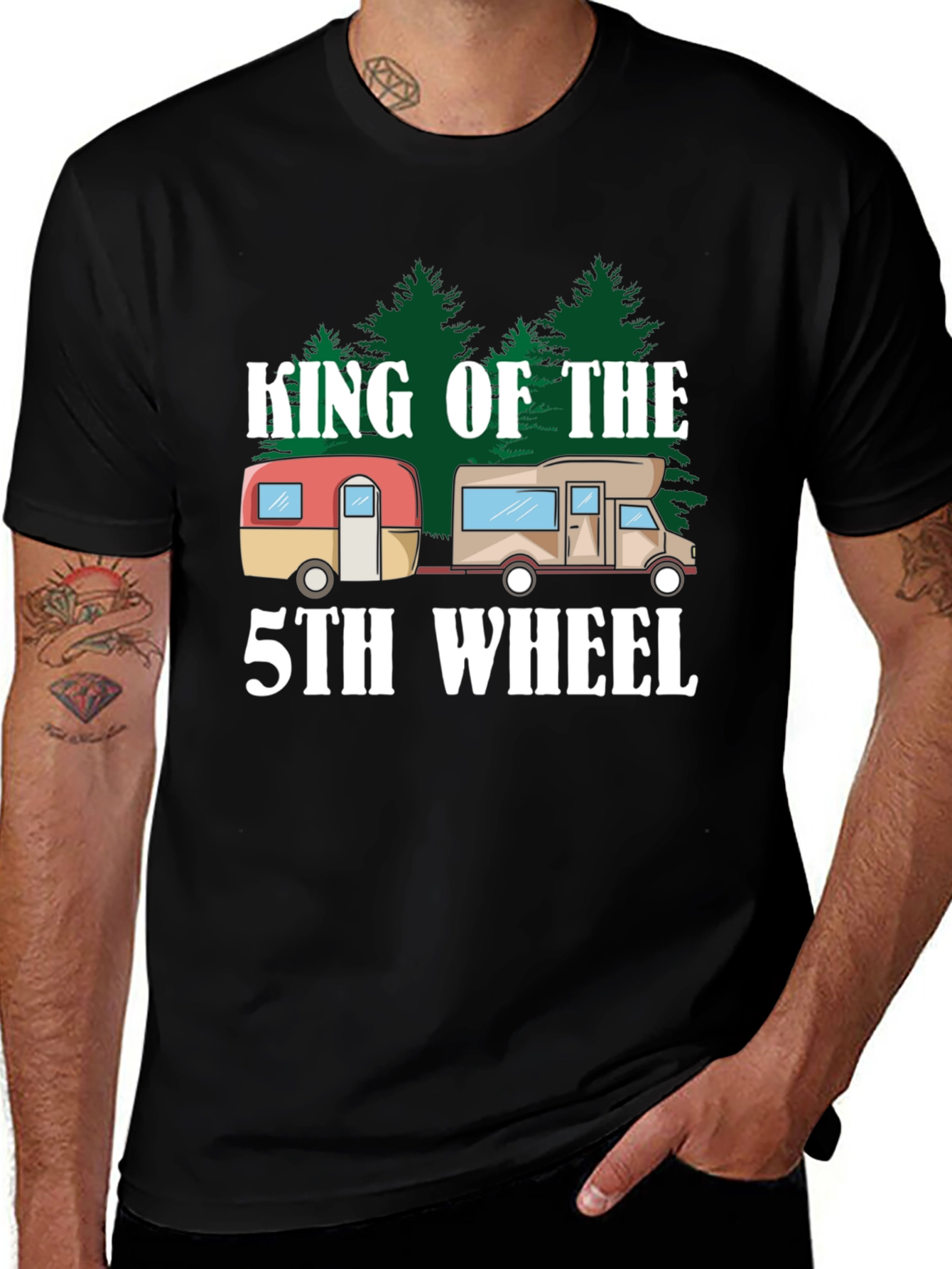 King of The 5th Wheel Camping T-Shirt