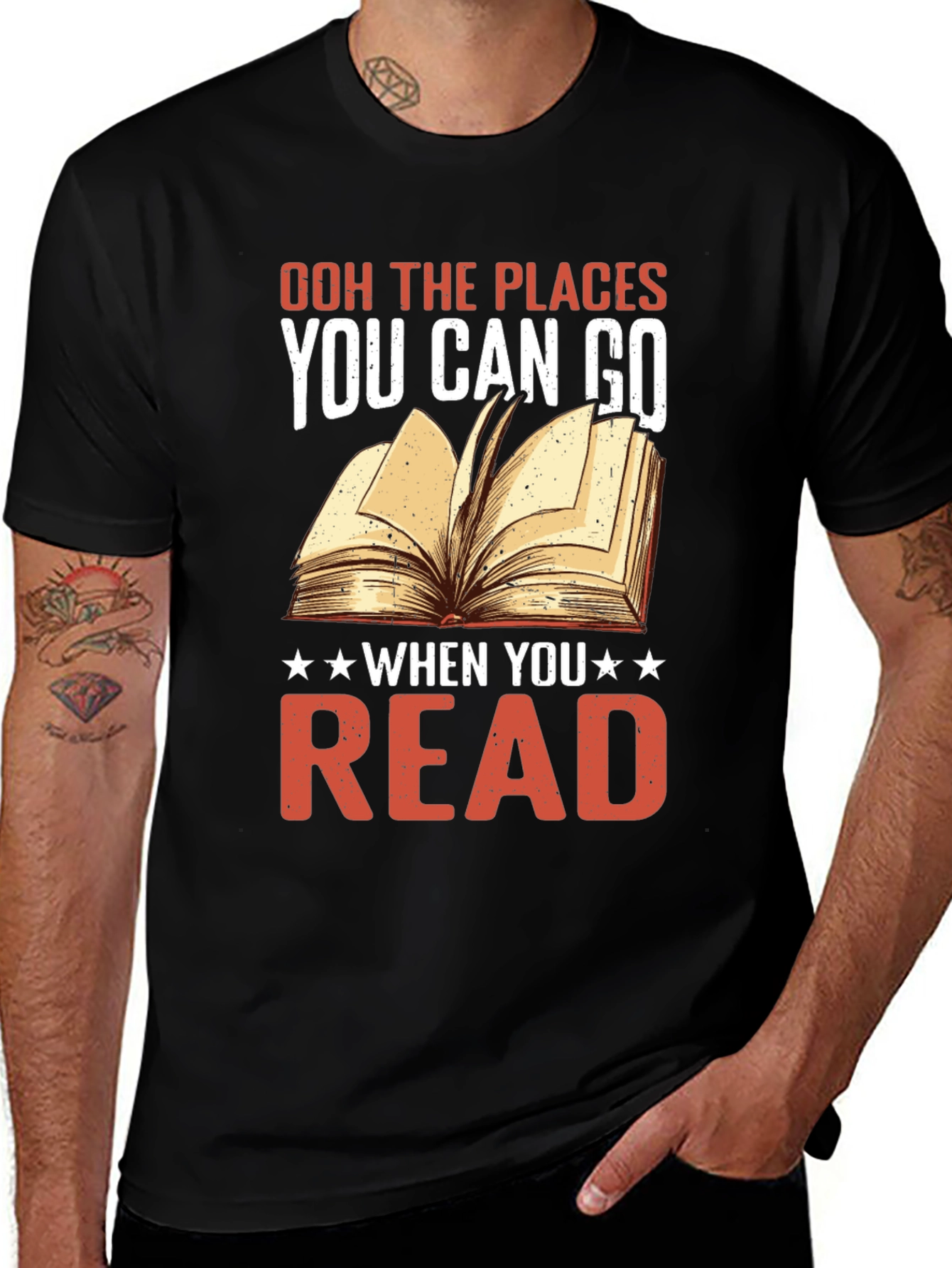 Variant 25 of Book Lover T-Shirt - Places You Can Go