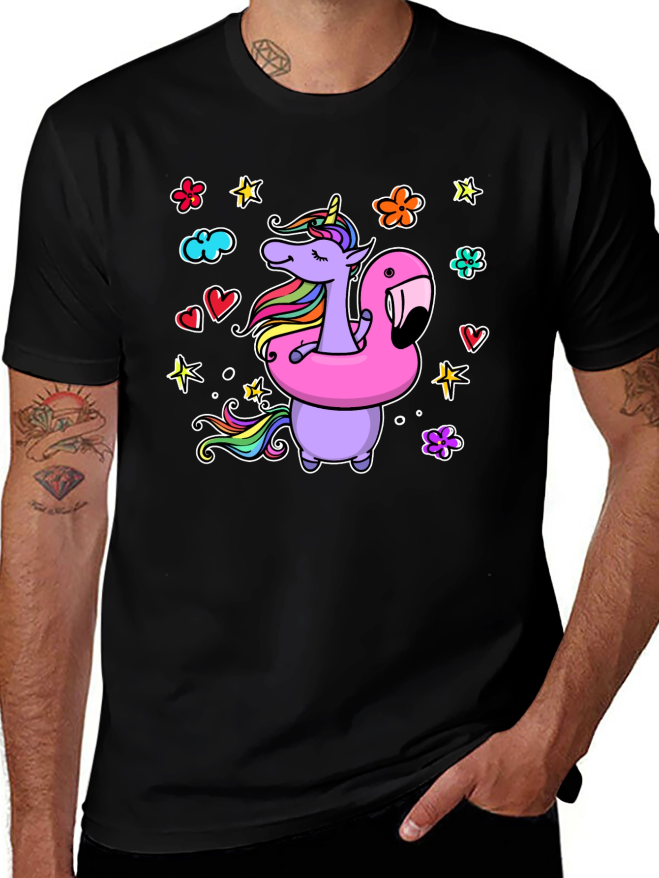 Variant 14 of Unicorn Flamingo Float T-Shirt