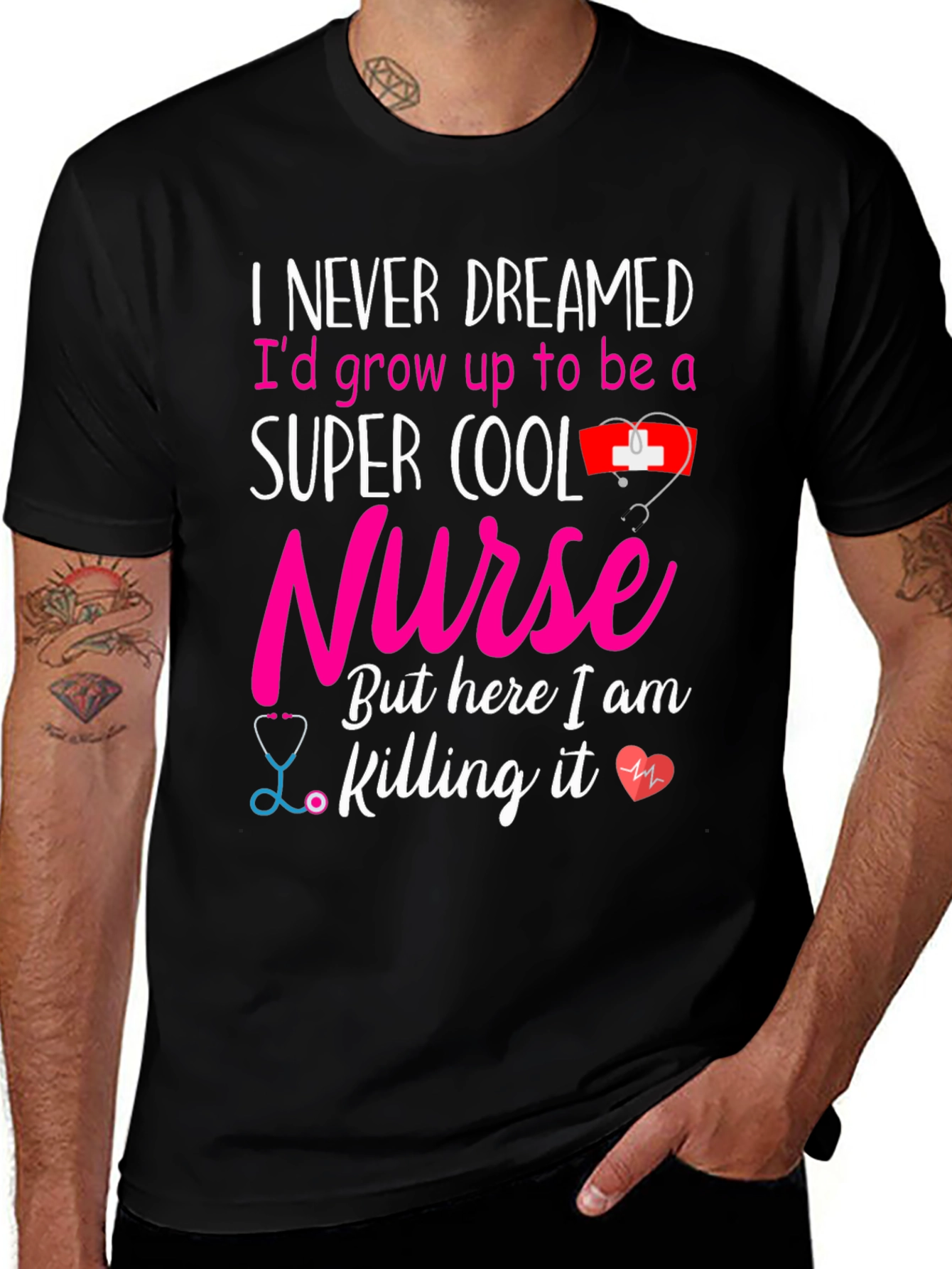 Variant 16 of Super Cool Nurse T-Shirt