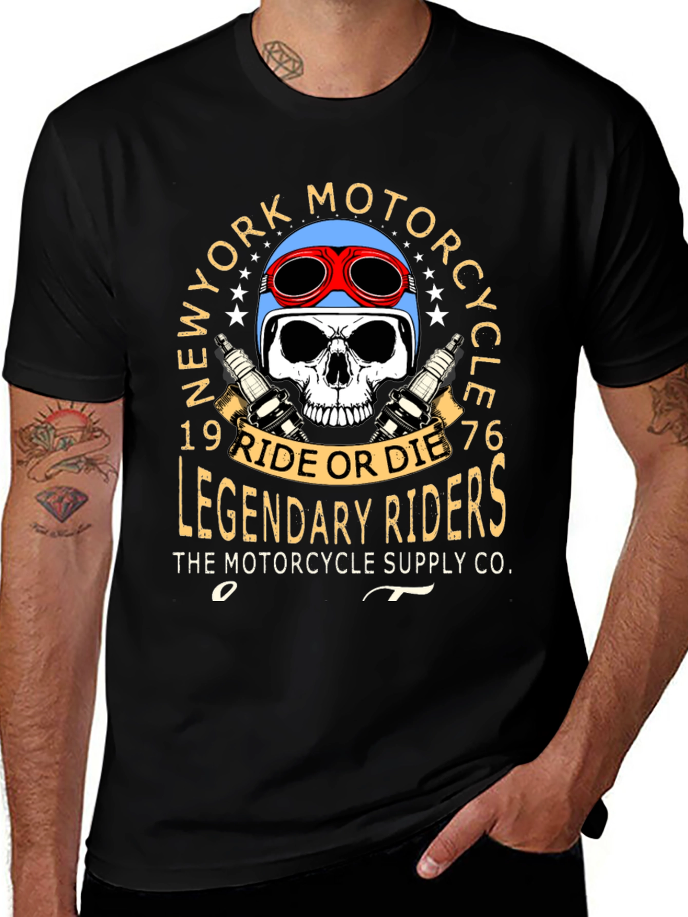 Variant 19 of New York Motorcycle Legendary Rider Graphic Tee