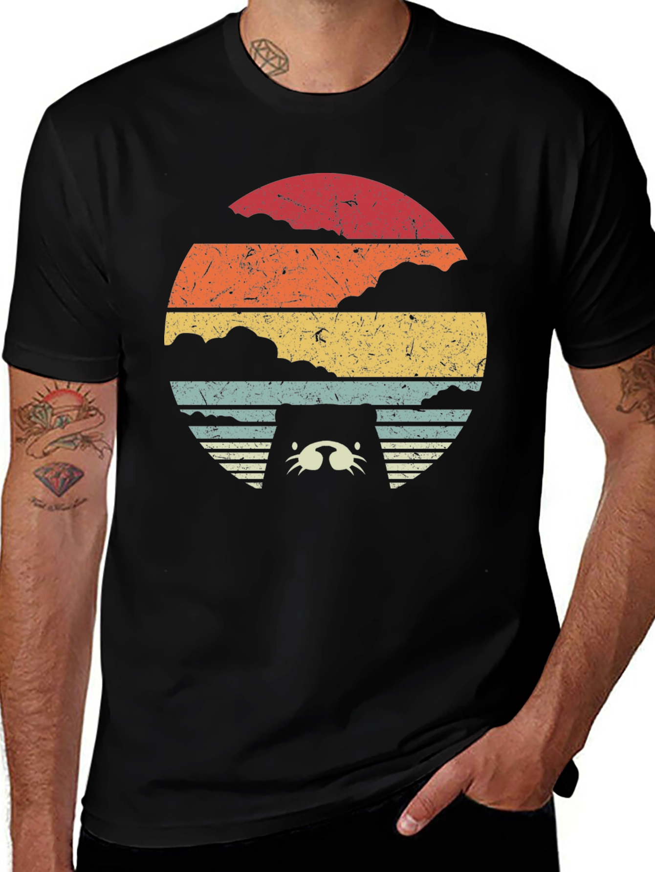 Variant 13 of Vintage Otter Sunset T-Shirt