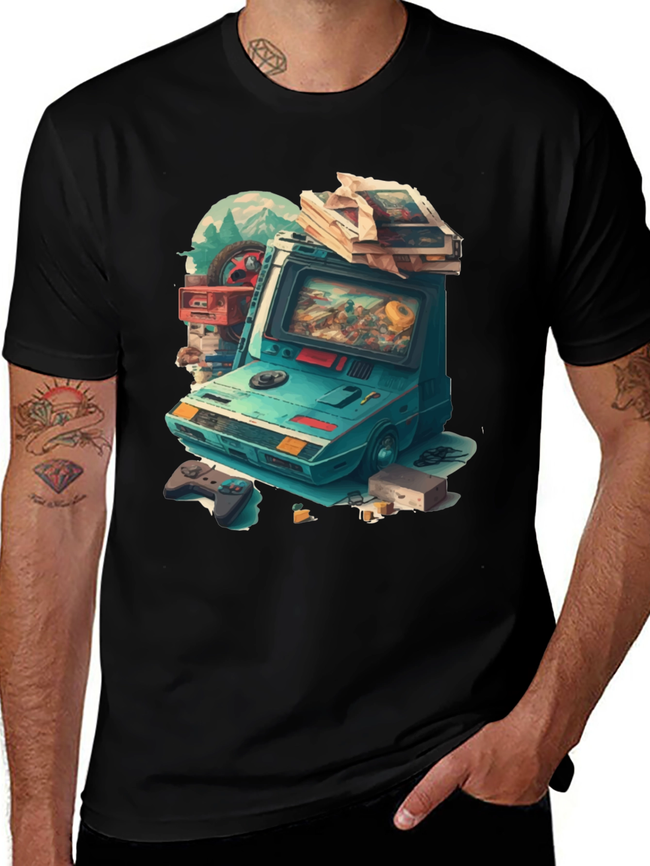 Retro Gaming Tee: Console Dreams