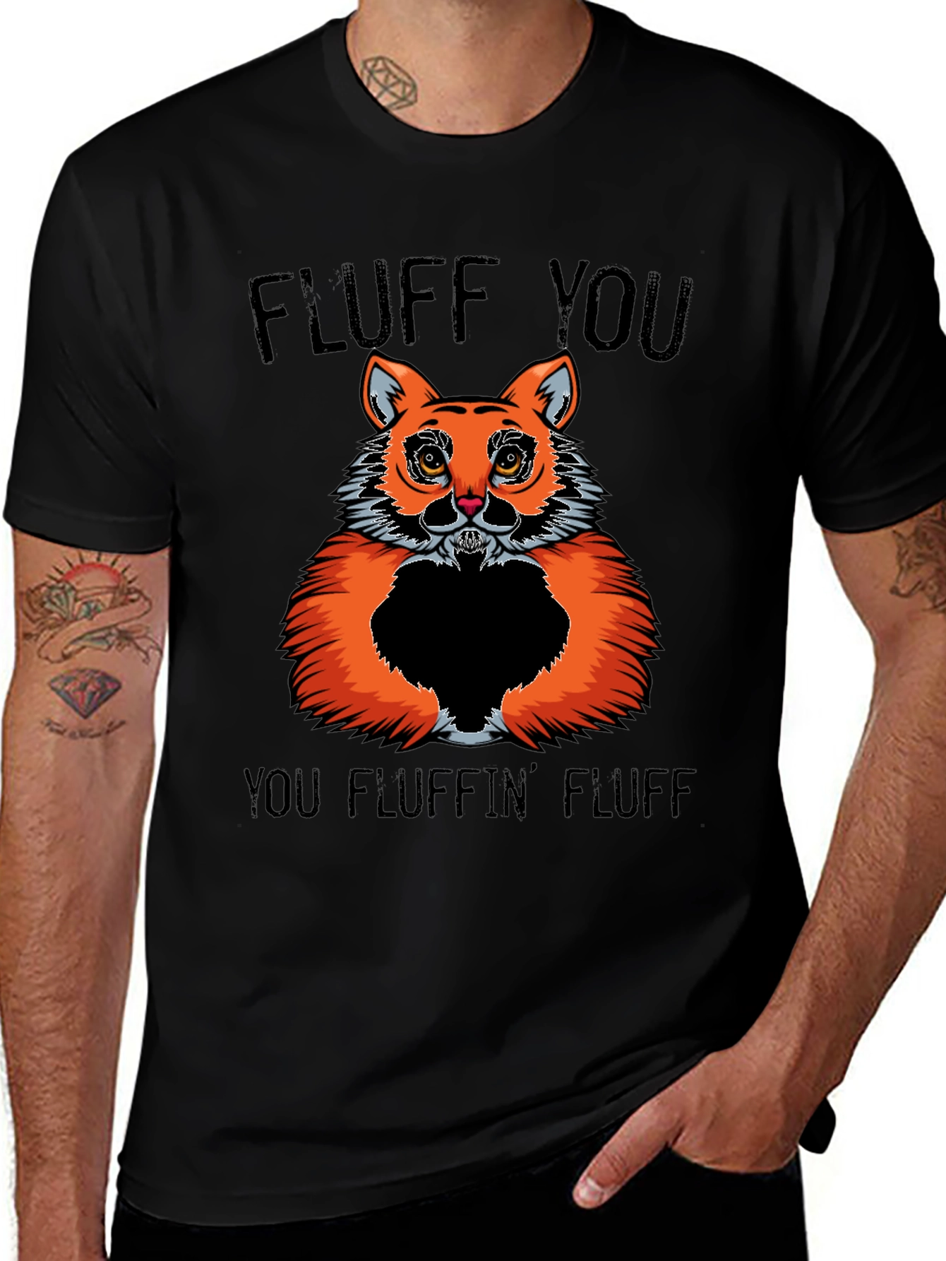 Variant 11 of Fluff You! Graphic T-Shirt - Cat Lover Humor