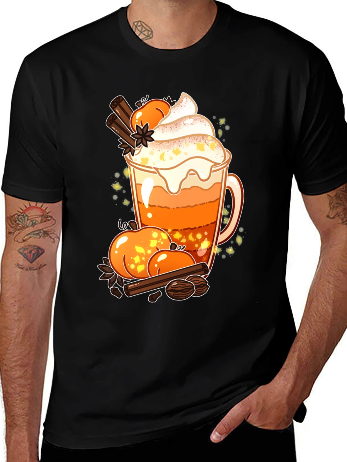 Variant 14 of Pumpkin Spice Latte T-Shirt - Autumn Vibes