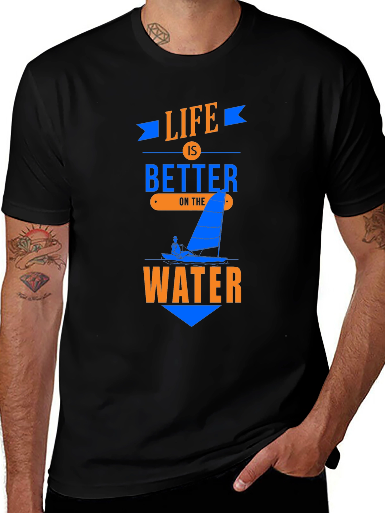 Variant 13 of Life Is Better on the Water - Graphic Tee