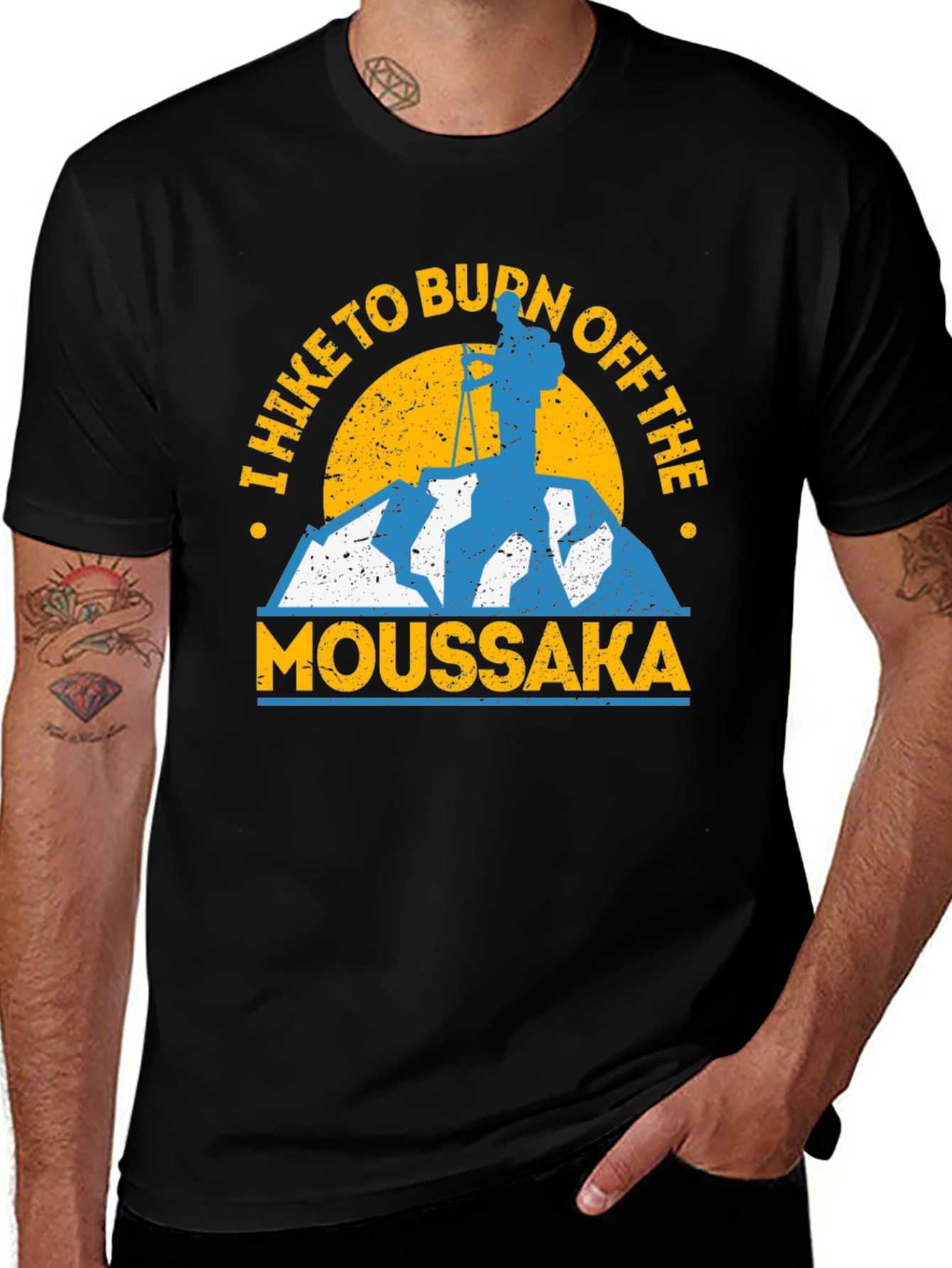 Variant 15 of Hike to Burn Off Moussaka Graphic Tee