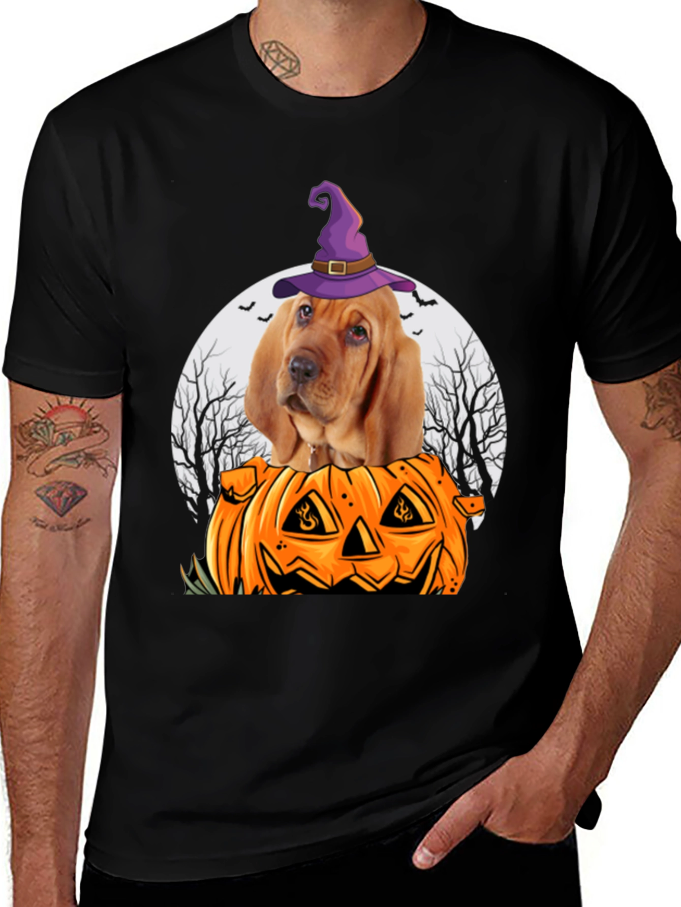 Halloween Dog Pumpkin T-Shirt