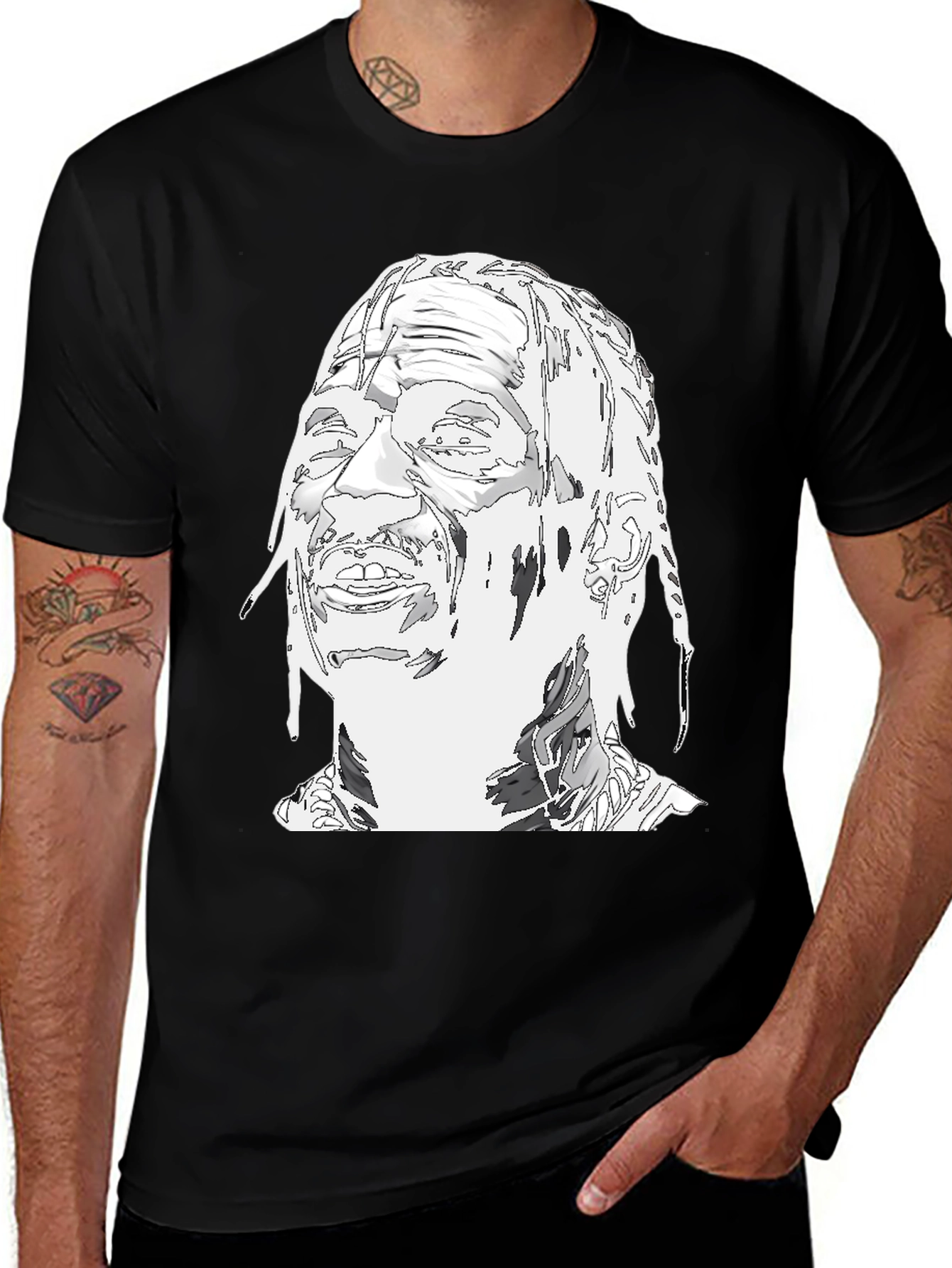 Travis Scott Portrait Black T-Shirt