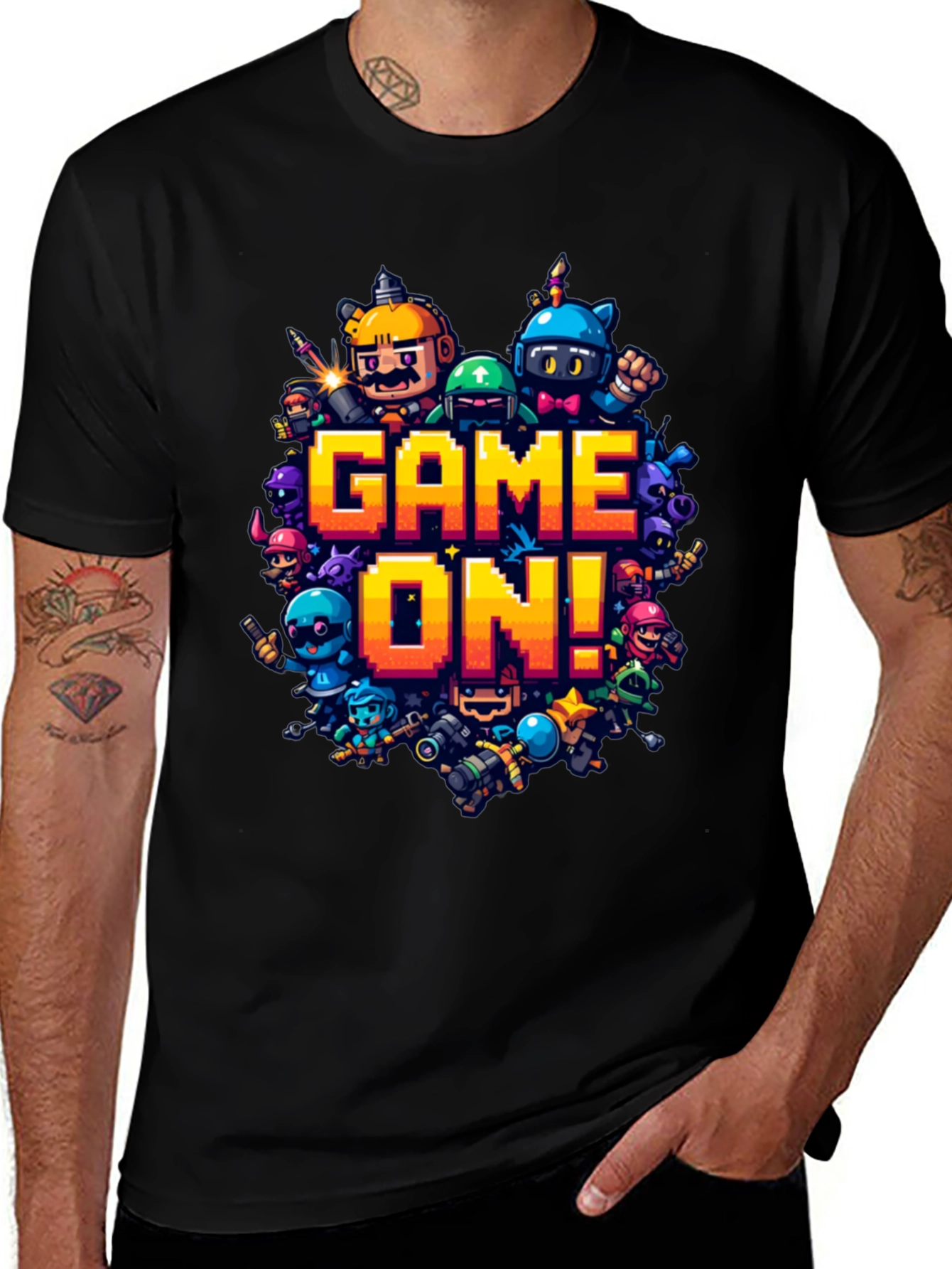 Game On! Black Graphic Tee