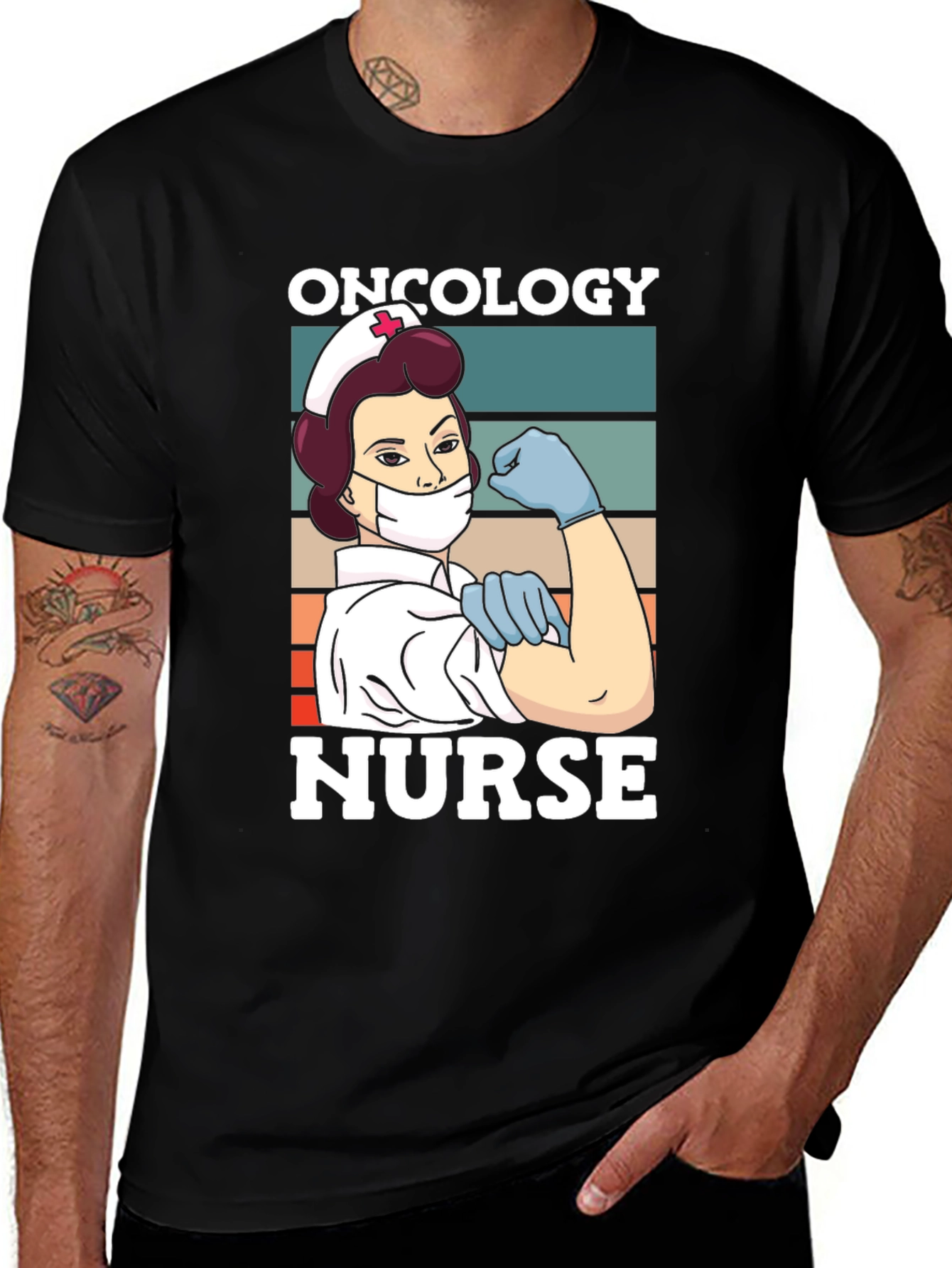 Oncology Nurse T-Shirt - Strong Healthcare Hero Tee