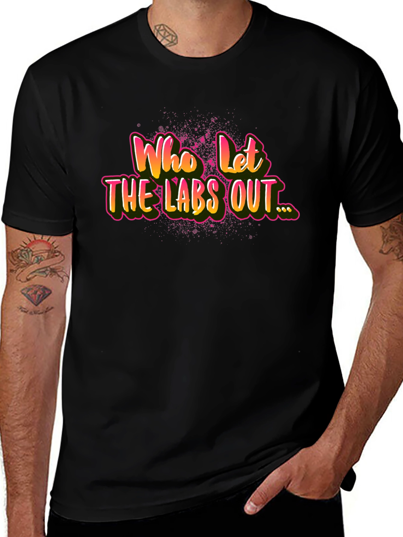 Who Let The Labs Out T-Shirt Funny Science Tee