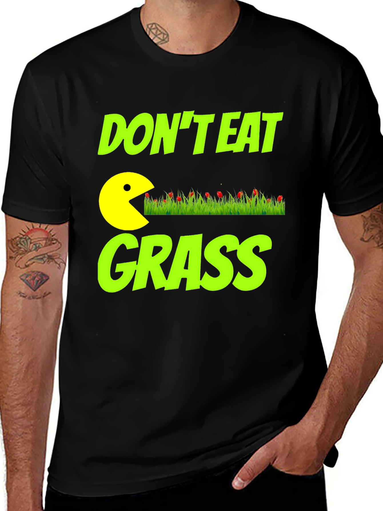Variant 22 of Don't Eat Grass Funny Graphic T-Shirt
