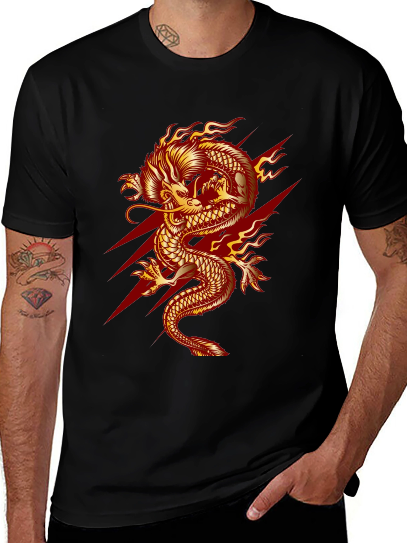 Variant 20 of Fiery Dragon Graphic Tee