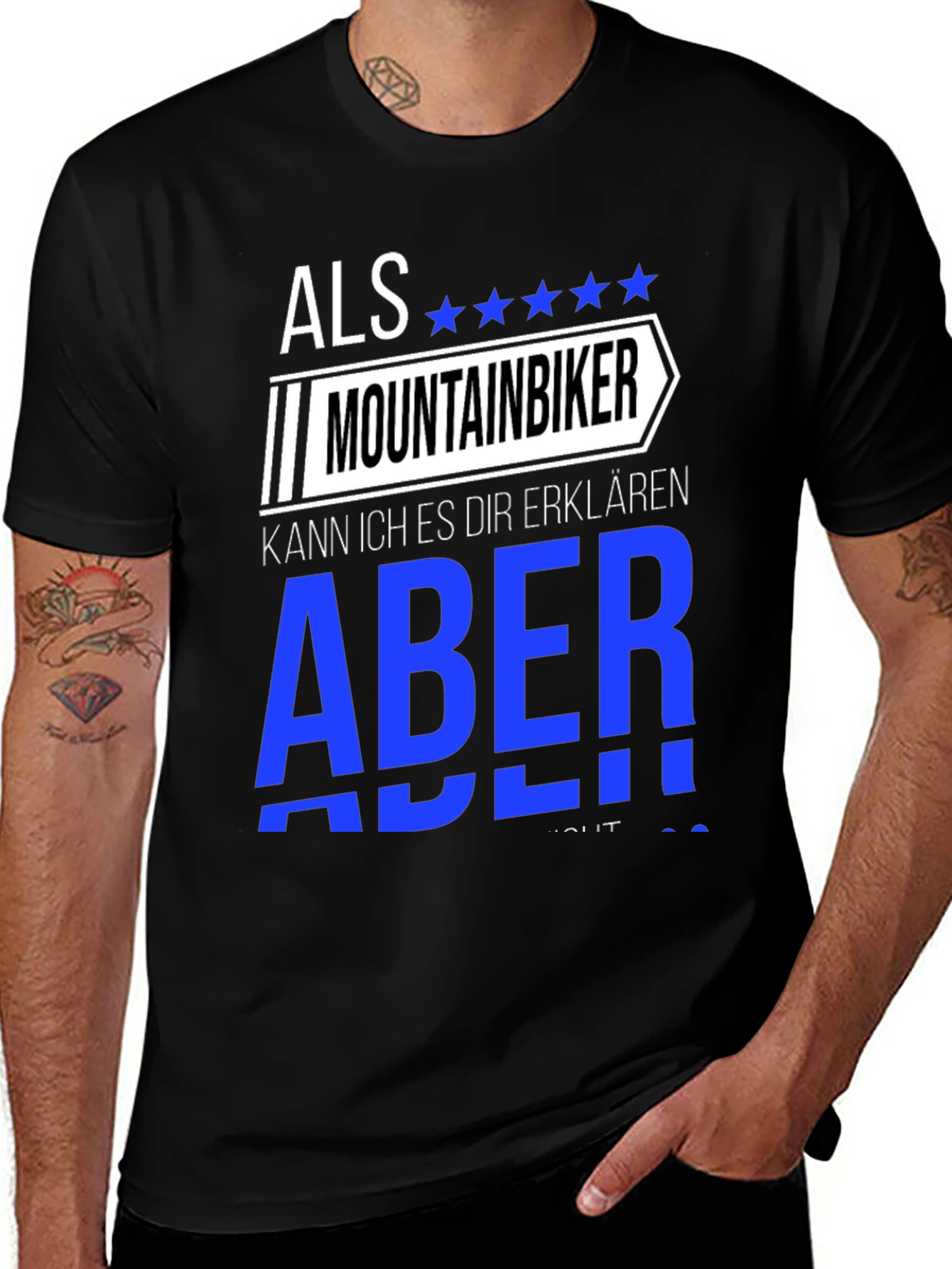 Variant 28 of Mountain Biker T-Shirt - German Quote