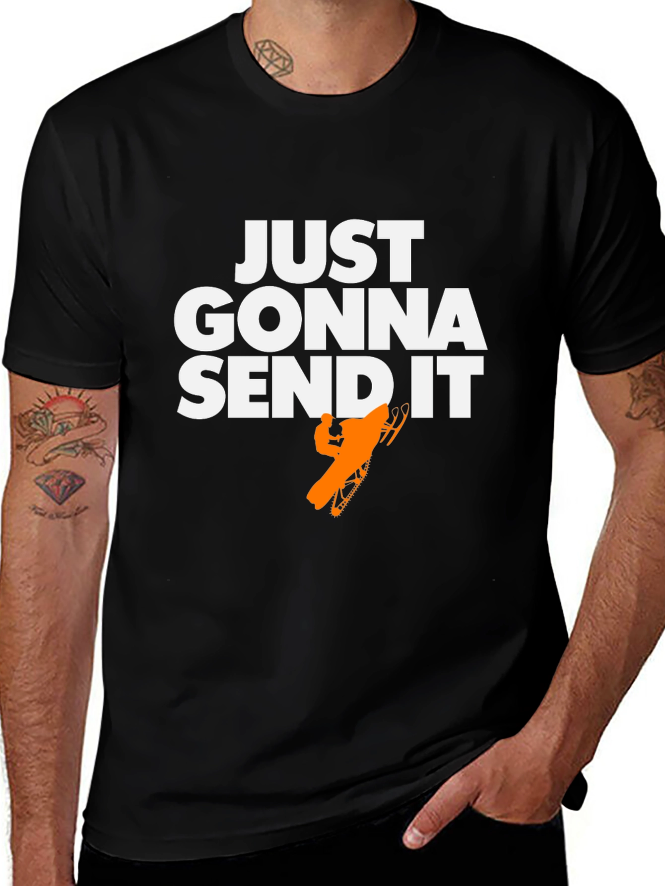 Just Gonna Send It T-Shirt - Snowmobile Graphic Tee