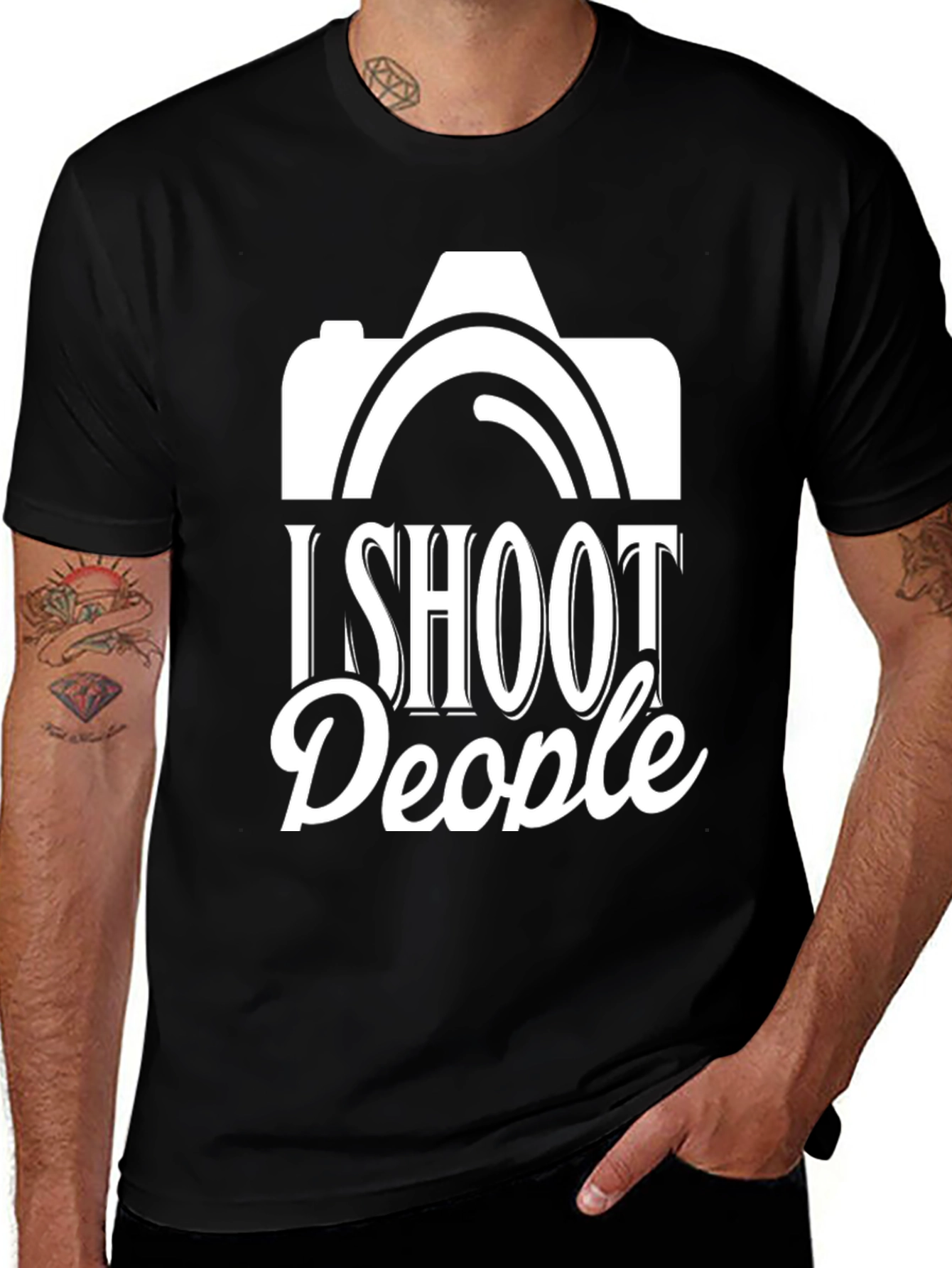 Variant 2 of I Shoot People Camera Graphic T-Shirt