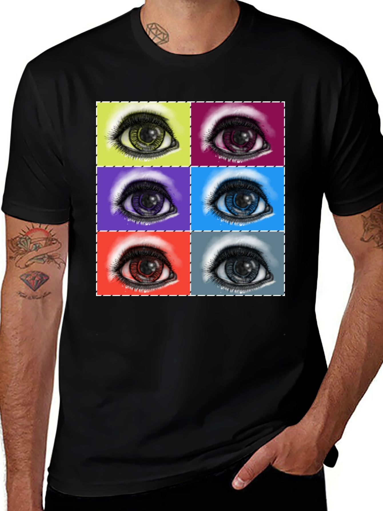 Variant 14 of Eye Chart T-Shirt, Unique Graphic Tee