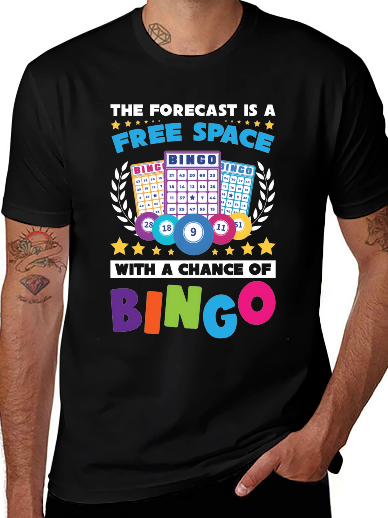 Variant 13 of Funny Bingo Forecast T-Shirt