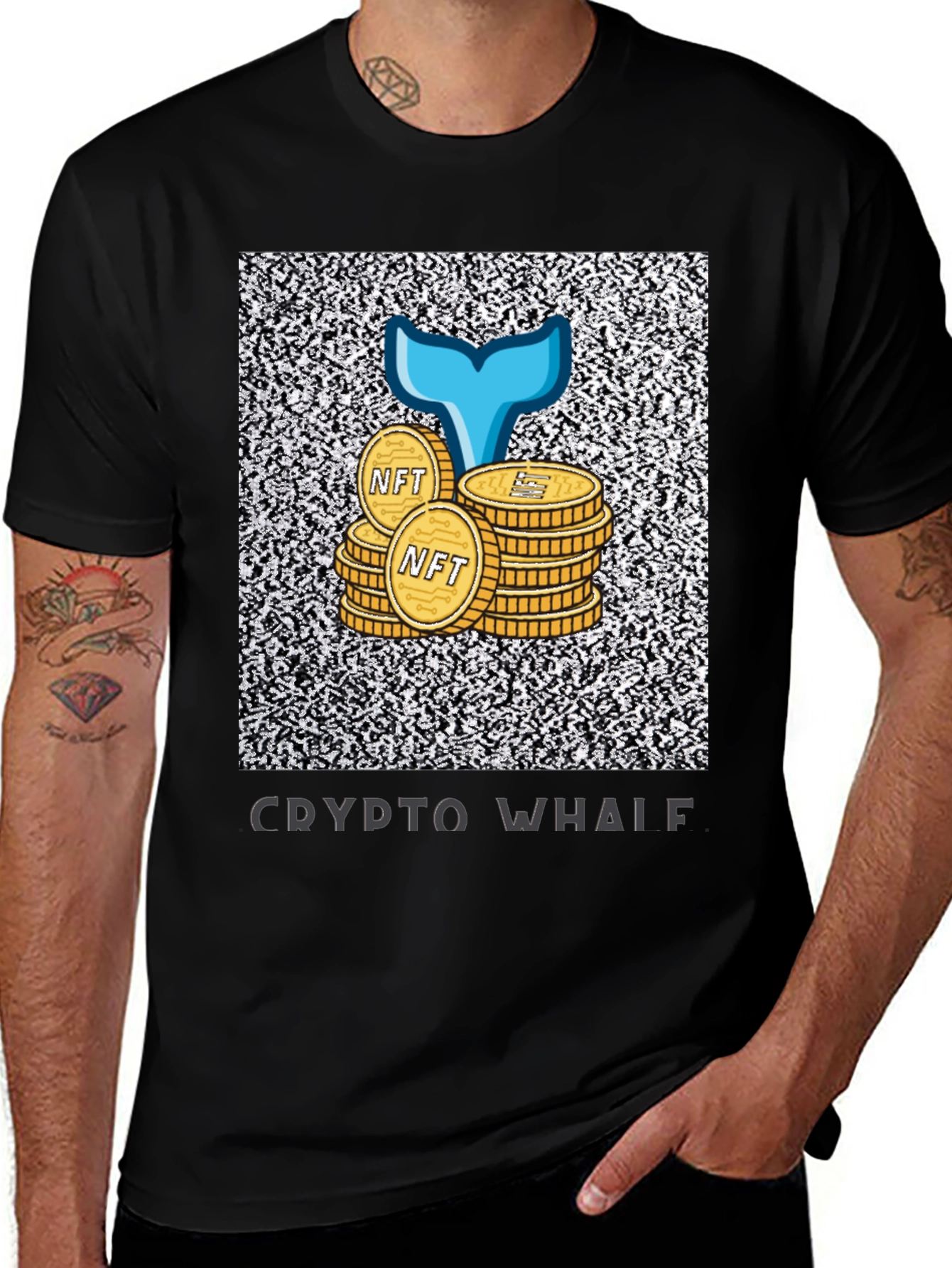 Variant 3 of Crypto Whale NFT T-Shirt
