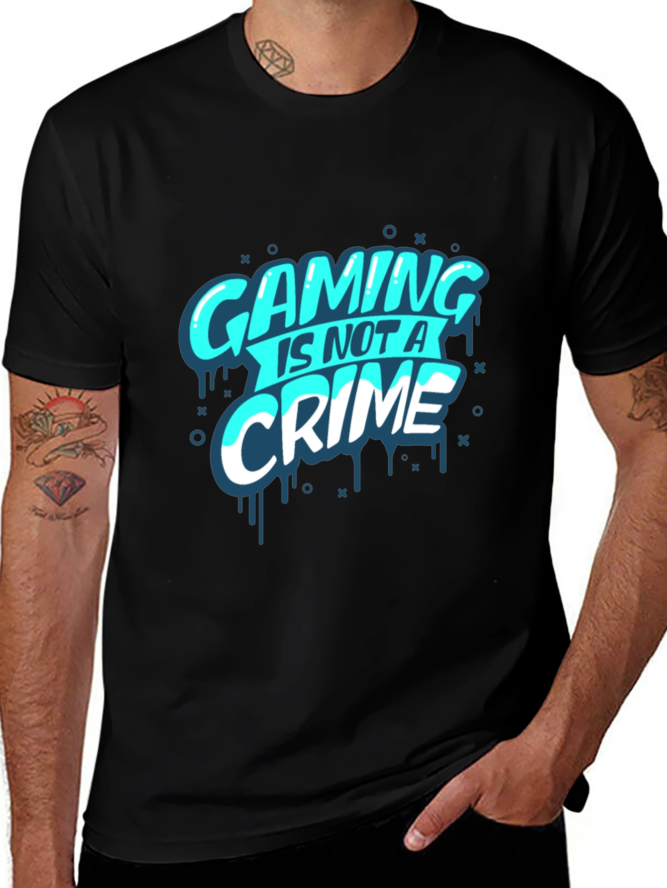 Variant 23 of Gaming is Not a Crime T-Shirt - Gamer Tee