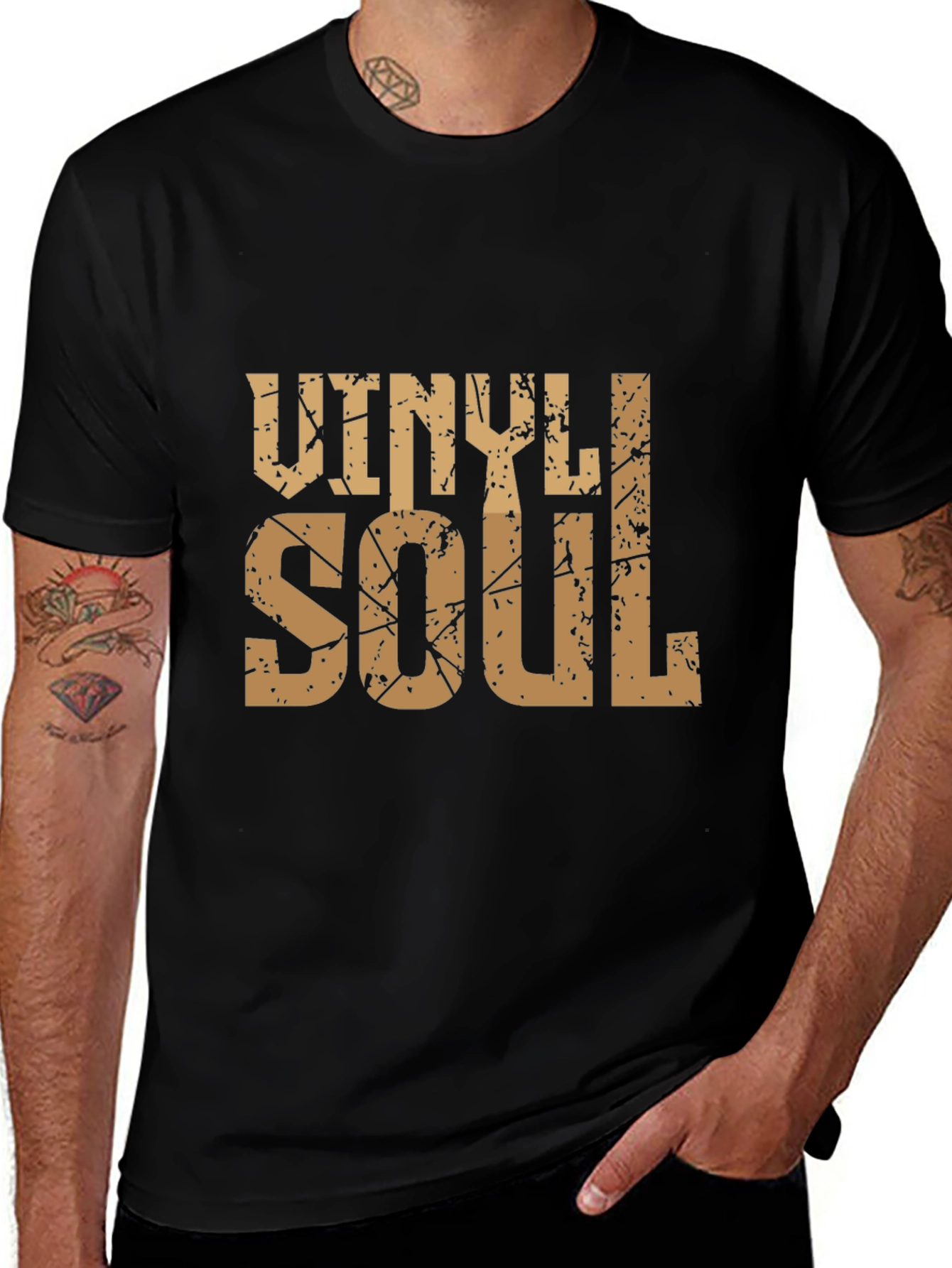 Variant 11 of Vinyl Soul Black Graphic Tee