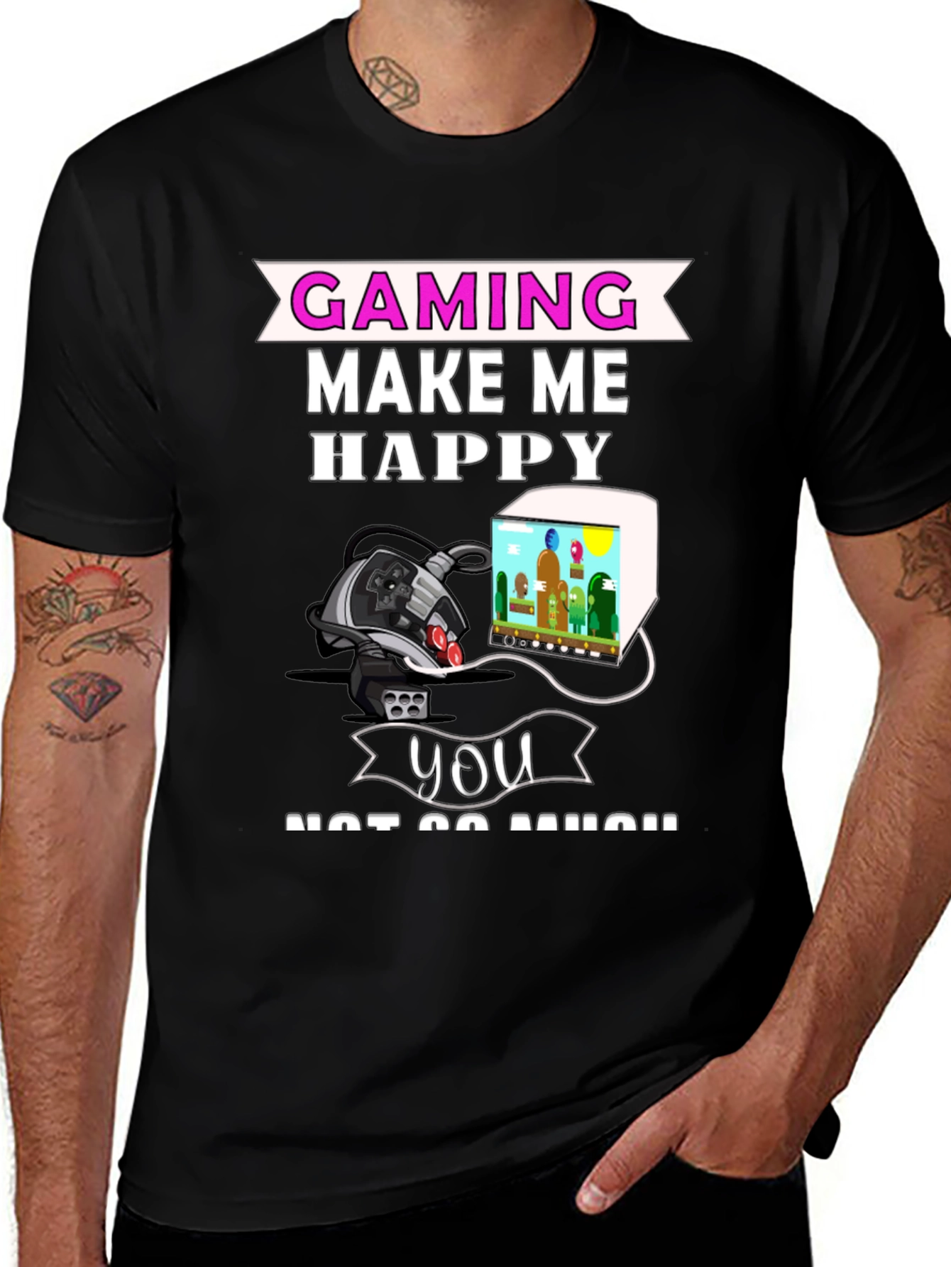 Variant 27 of Gaming Makes Me Happy T-Shirt